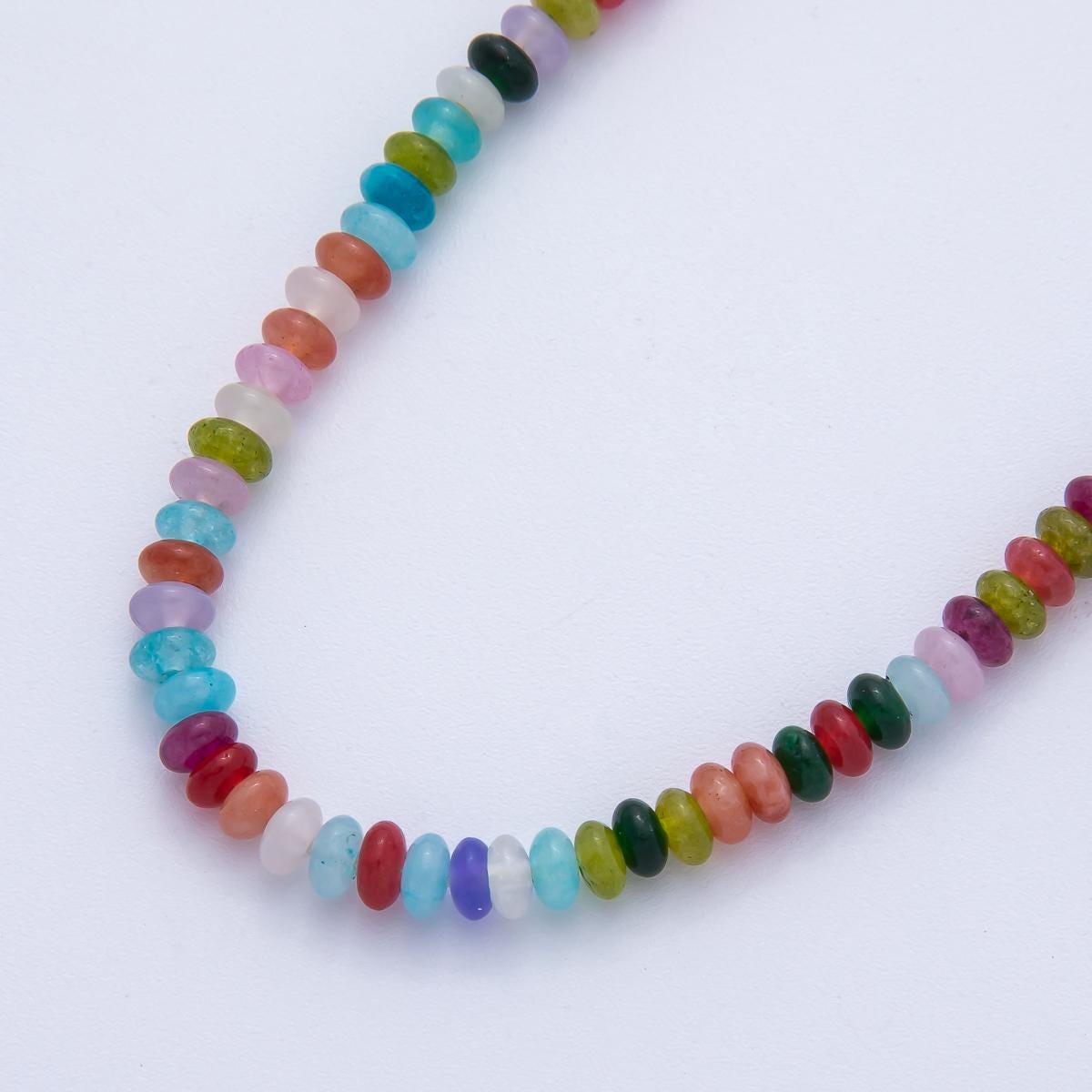 Natural Gemstone Rondelle Beads, 4mm Smooth Spacer Beads by Strand for DIY Jewelry Making Supply necklace bracelet | WA4176