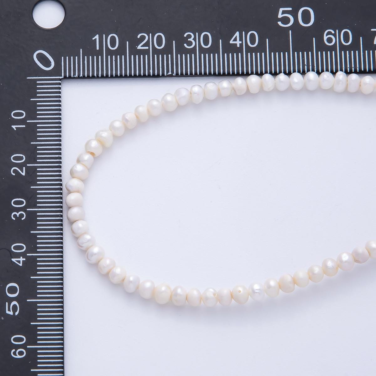 White Shell Pearl Strand Finding 3.9mm Wholesale Pearl Beads DIY Jewelry Making Supply for necklace and bracelet | WA-04187
