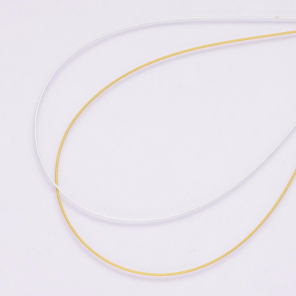 High Tension Stainless Steel gold and silver wire .6mm craft supply Non-Tarnish Jewelry making for necklace bracelet earrings | ROLL-01854