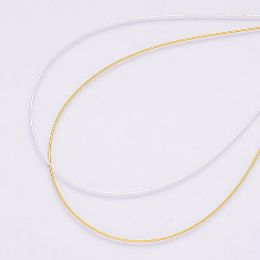 High Tension Stainless Steel gold and silver wire .6mm craft supply Non-Tarnish Jewelry making for necklace bracelet earrings | ROLL-01854