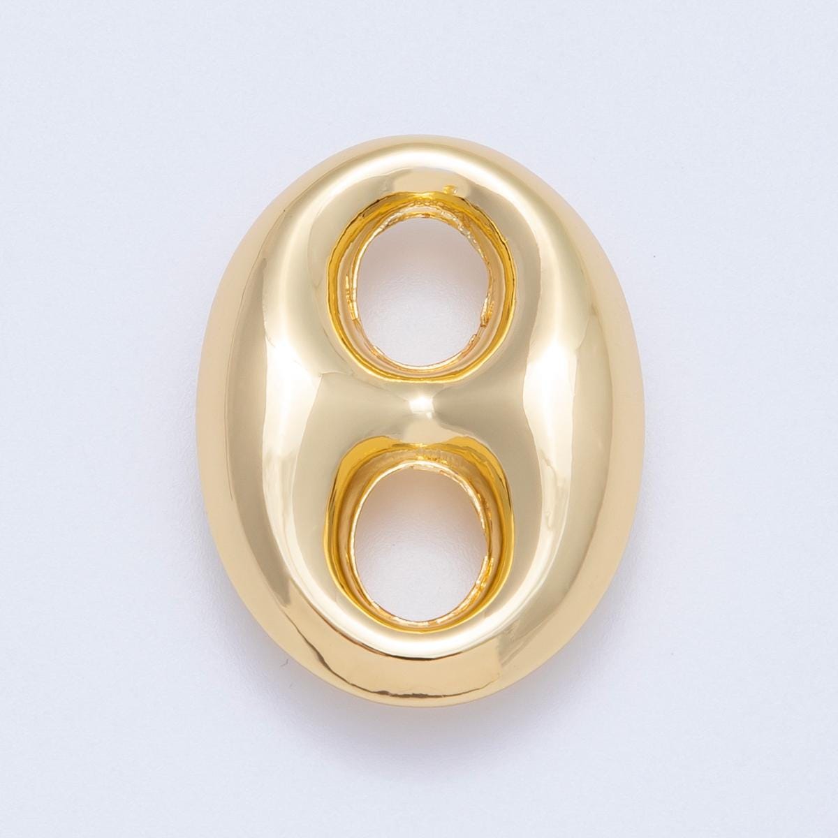 16k gold filled mariner link connectors button spacer beads for jewelry making diy statement necklace links custom bracelet | FINDINGS-00049