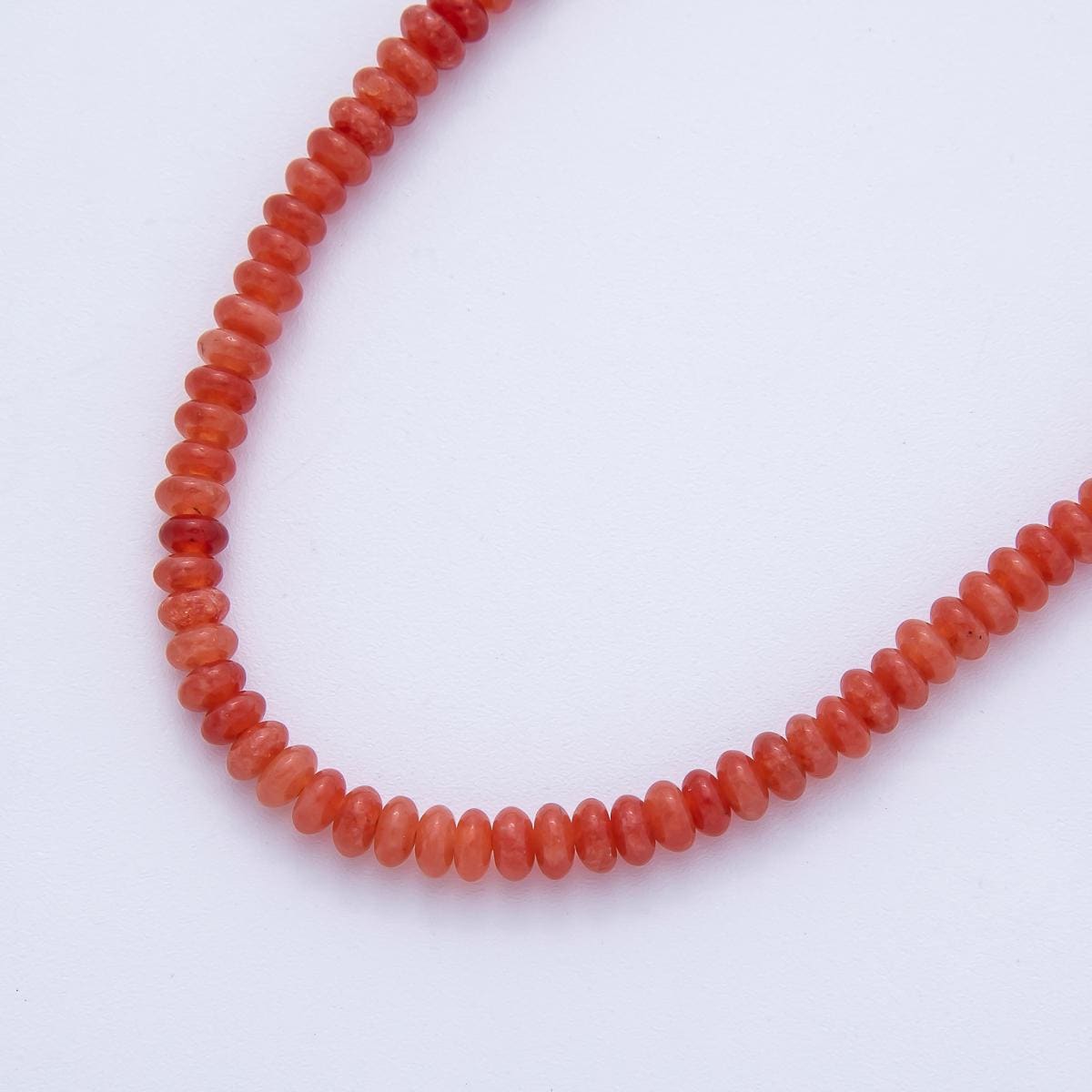 Natural Gemstone Rondelle Beads, 4mm Smooth Spacer Beads by Strand for DIY Jewelry Making Supply necklace bracelet | WA4176