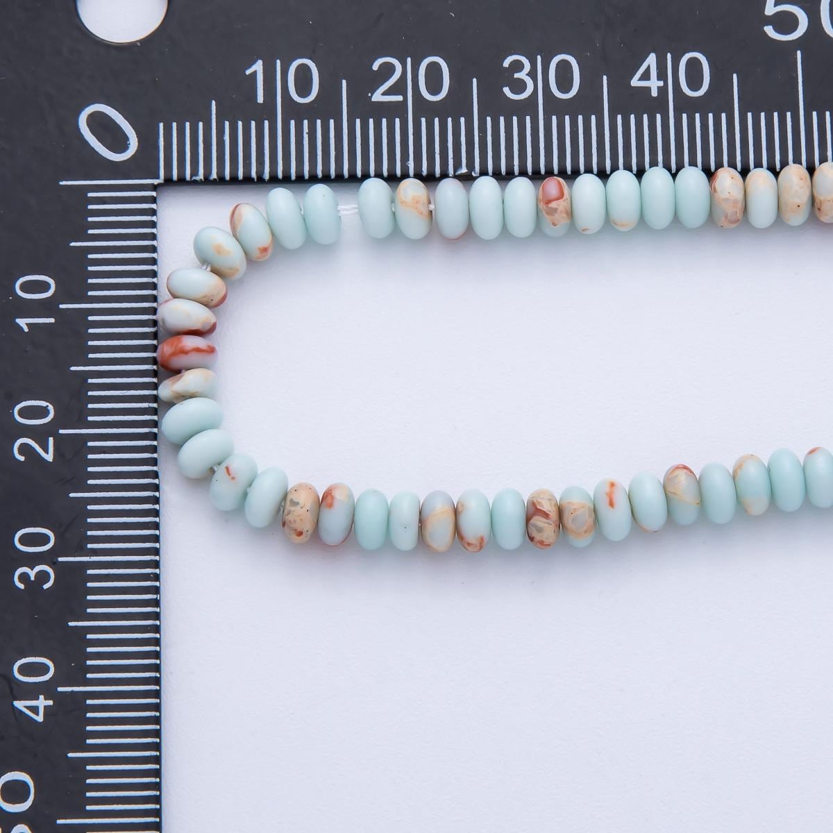 Natural Gemstone Rondelle Beads, 4mm Smooth Spacer Beads by Strand for DIY Jewelry Making Supply necklace bracelet | WA4176