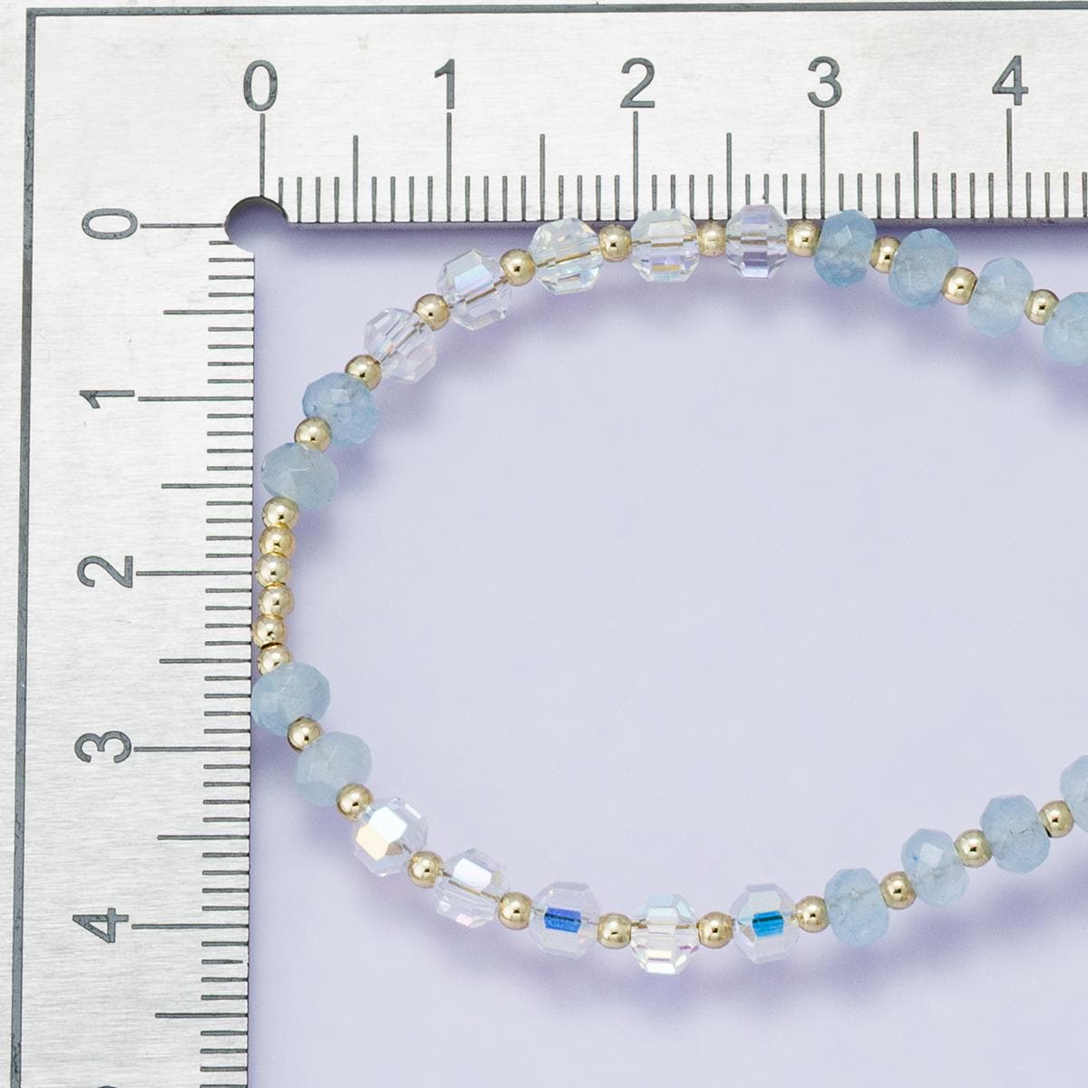 Natural Handmade aquamarine Beaded Necklace gold accents 24k gold filled half gemstone half chain blue stone layering necklace | WA-04202