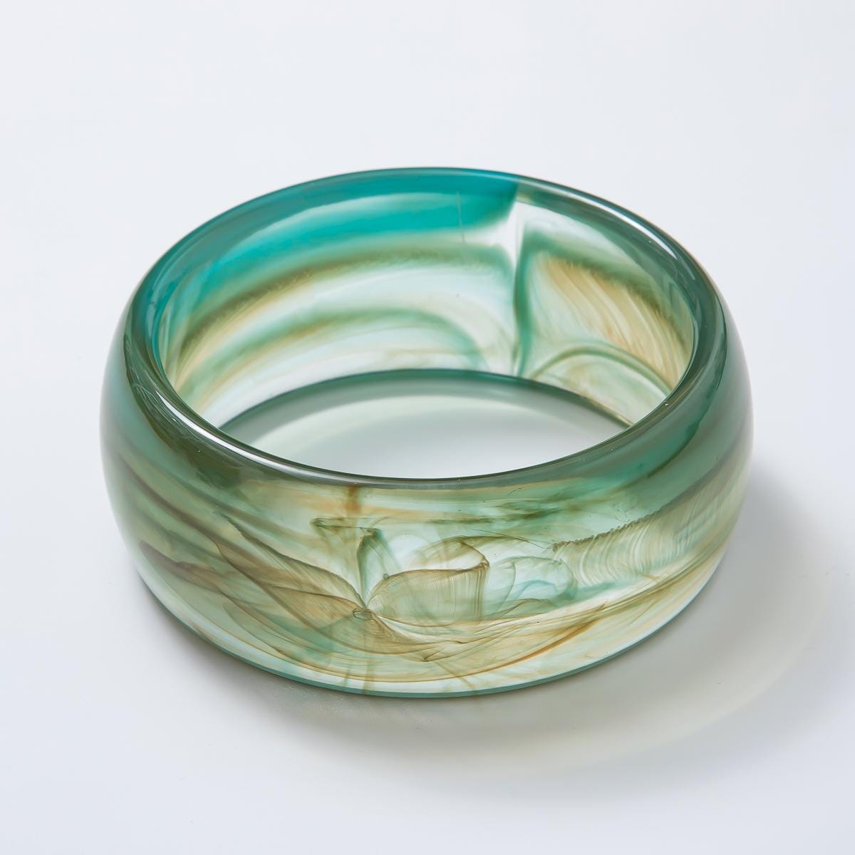 Colorful Chunky Resin Cuff Bracelet Round Bangle Acrylic Statement Jewelry, Y2K retro Earth Tones statement Jewelry gift for her | WA-03428