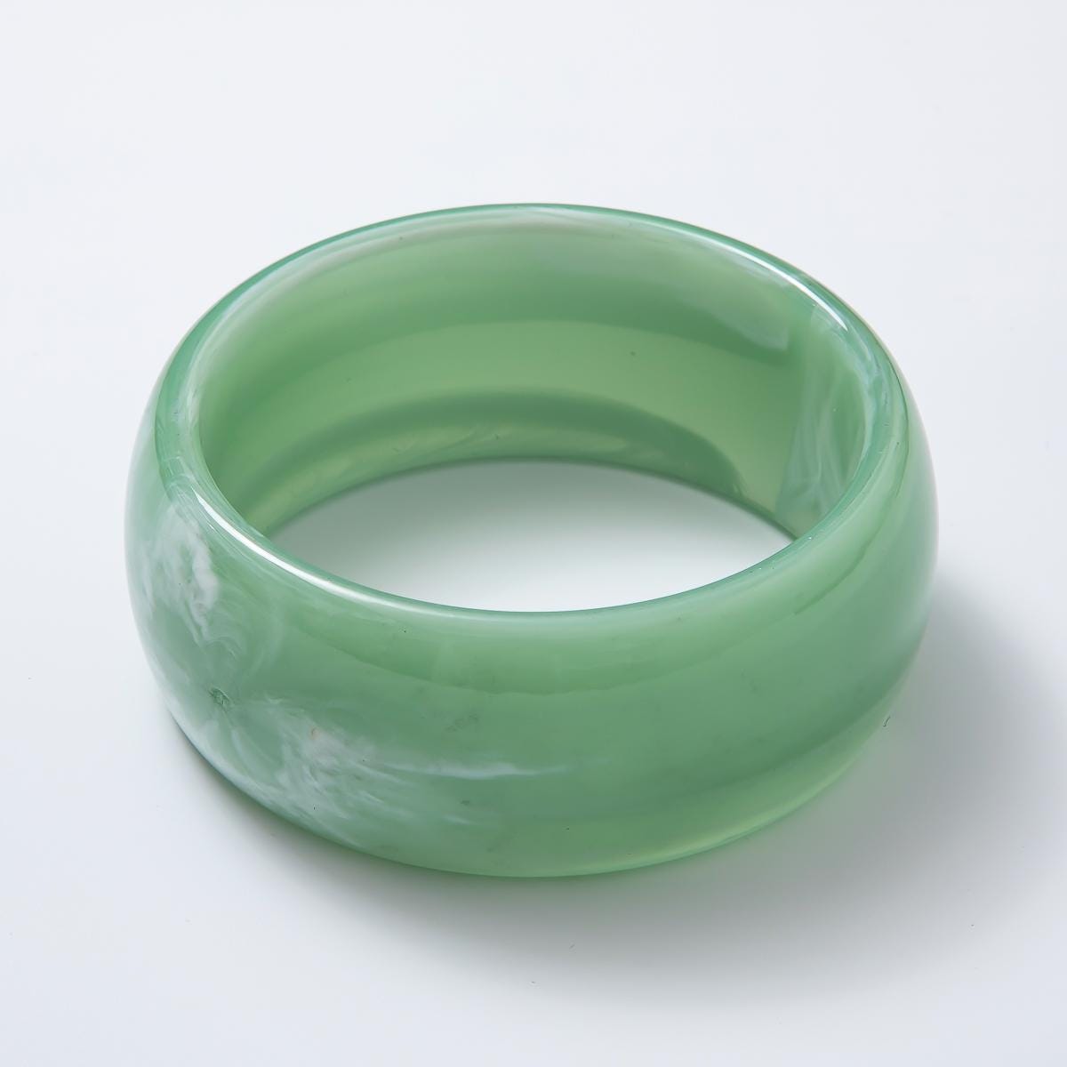 Colorful Chunky Resin Cuff Bracelet Round Bangle Acrylic Statement Jewelry, Y2K retro Earth Tones statement Jewelry gift for her | WA-03428