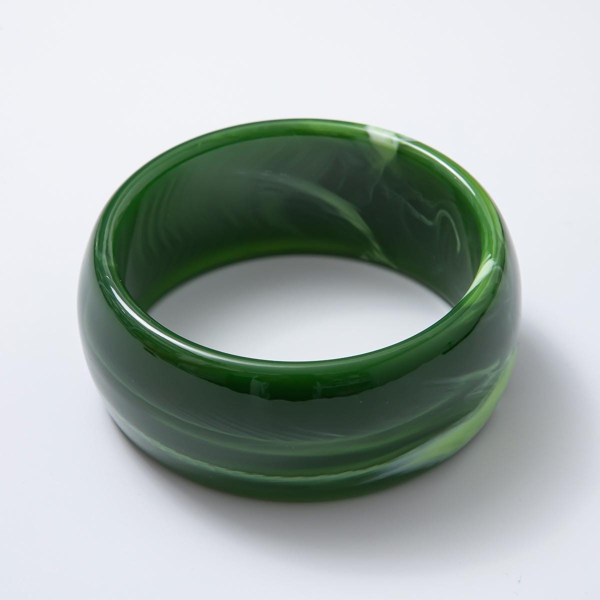 Colorful Chunky Resin Cuff Bracelet Round Bangle Acrylic Statement Jewelry, Y2K retro Earth Tones statement Jewelry gift for her | WA-03428