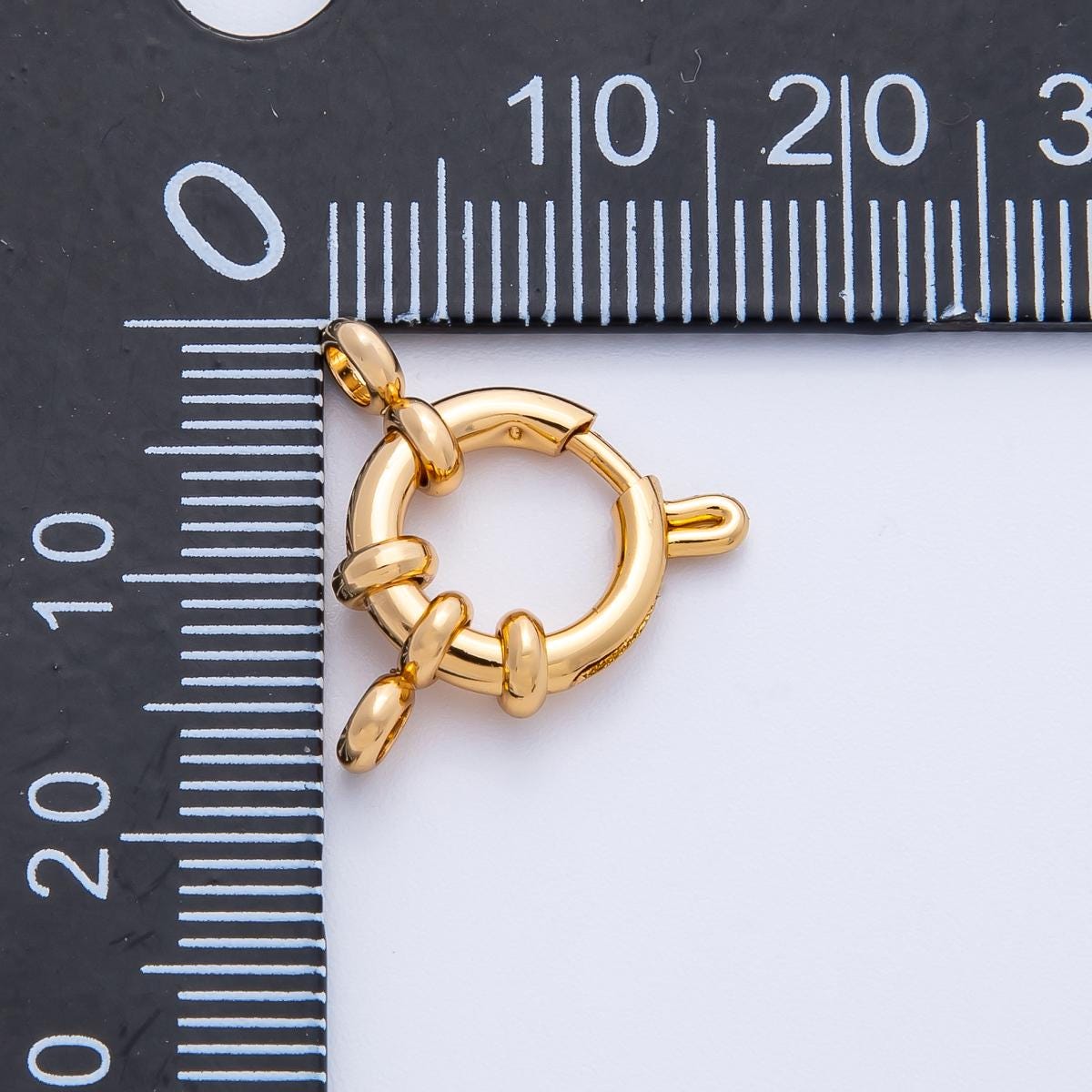 18k gold filled 21.6mm double loop sailor clasps jewelry making closure supply nautical link clasp for necklace bracelet | FINDINGS-00056
