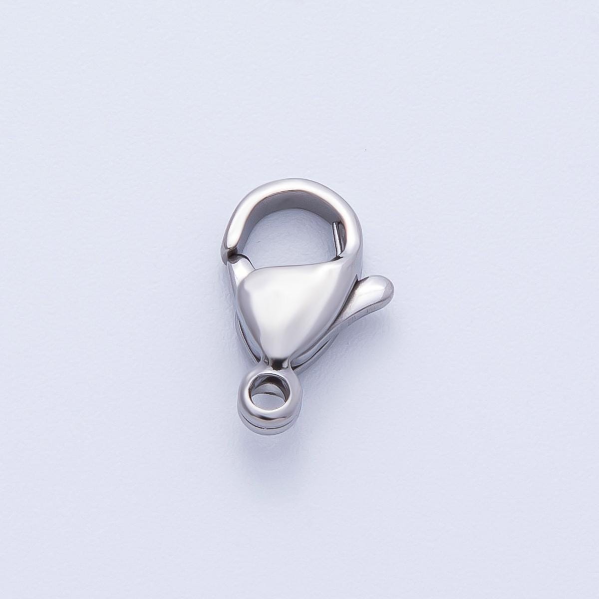 Silver Lobster Clasp 11.8mm Durable Hook Clasp Minimalist Jewelry Making Findings Supply custom Bracelet Necklace Anklet | FINDINGS-00058