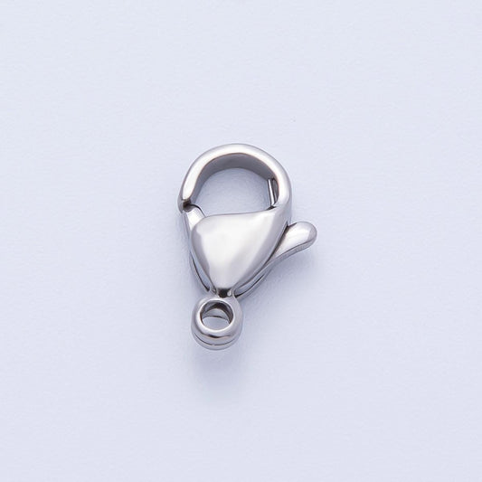 Silver Lobster Clasp 11.8mm Durable Hook Clasp Minimalist Jewelry Making Findings Supply custom Bracelet Necklace Anklet | FINDINGS-00058