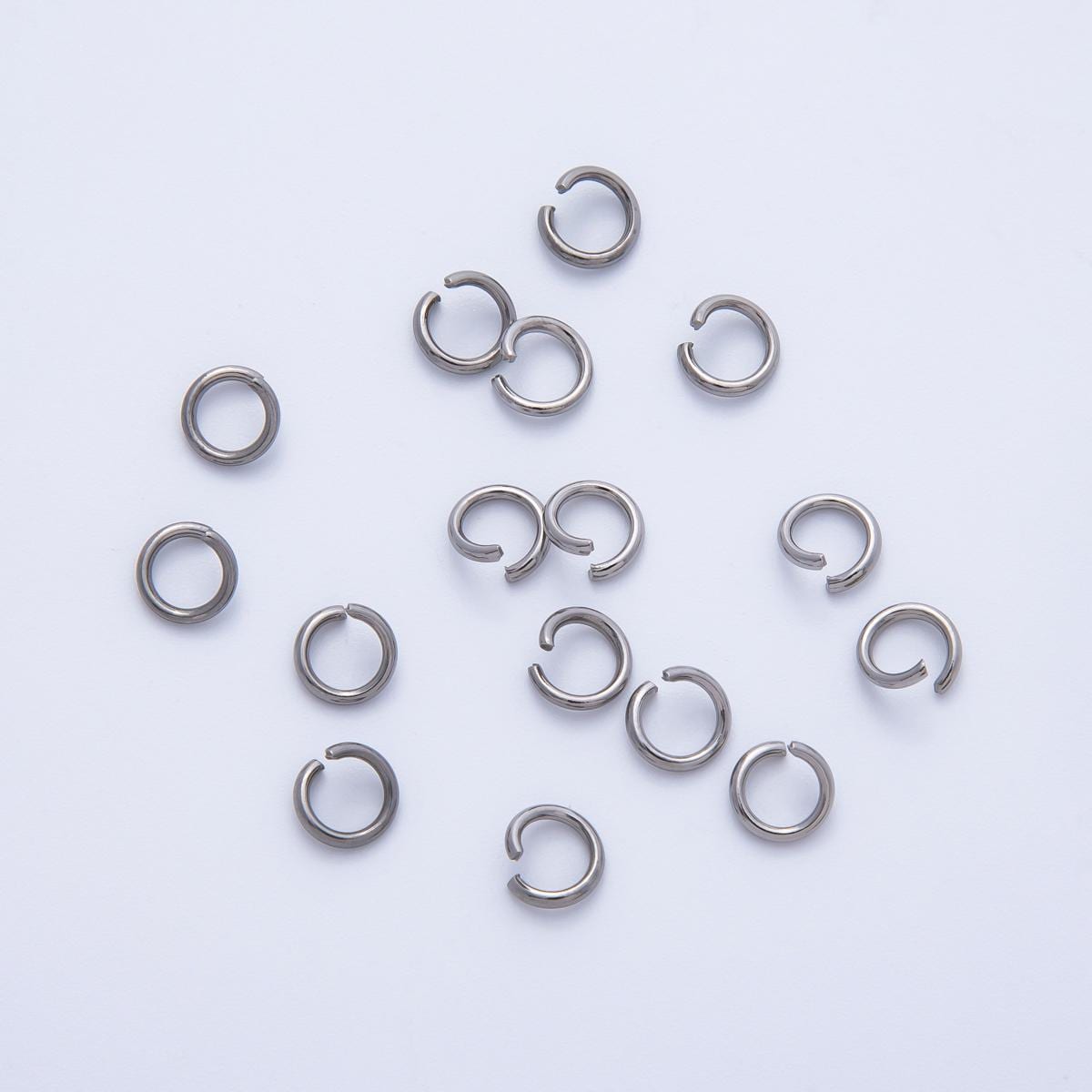 Stainless steel 1mm x 6mm open jump ring pack jewelry making findings supply round connector rings DIY Necklace Bracelet | FINDINGS-00059