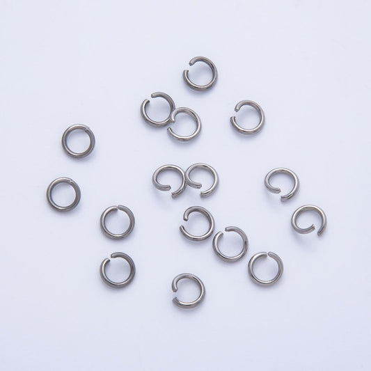 Stainless steel 1mm x 6mm open jump ring pack jewelry making findings supply round connector rings DIY Necklace Bracelet | FINDINGS-00059