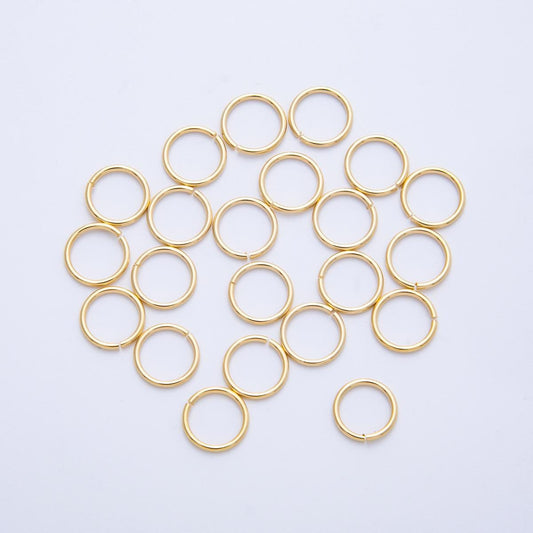 1 Pack 0.8mm x 8mm 18k Gold Filled Jump Ring Connectors for Jewelry Making DIY Supply for custom necklace and bracelet | FINDINGS-00060