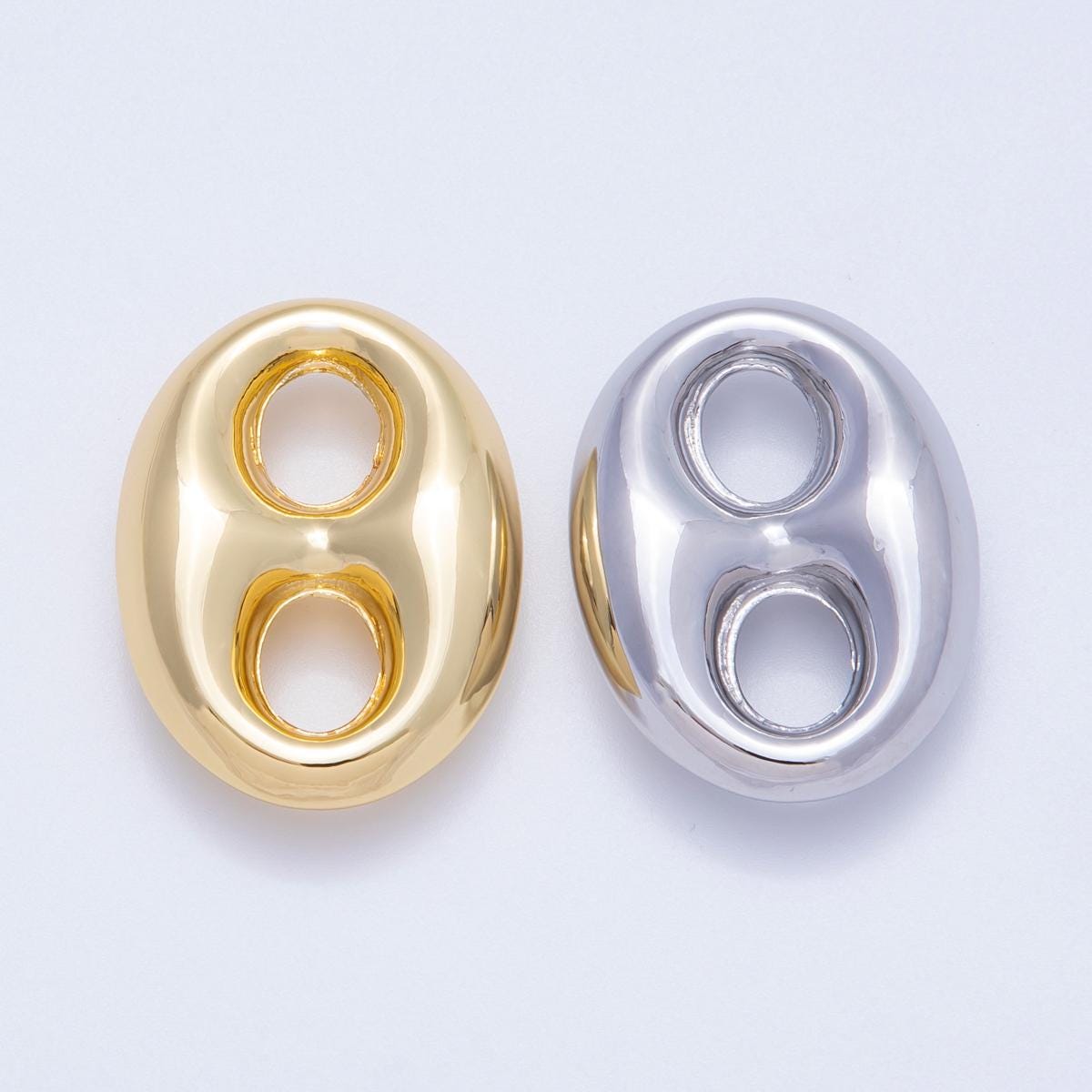 16k gold filled mariner link connectors button spacer beads for jewelry making diy statement necklace links custom bracelet | FINDINGS-00049