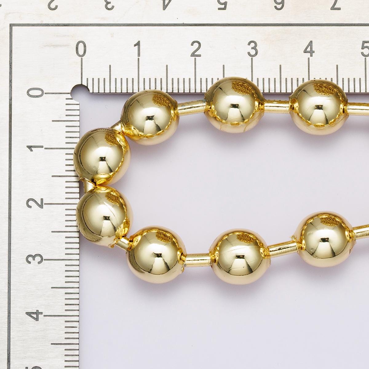 9.6mm ball beads 24k Gold Filled chain by yard, special chain Ball chain, round beads chain for diy craft Roll-1859
