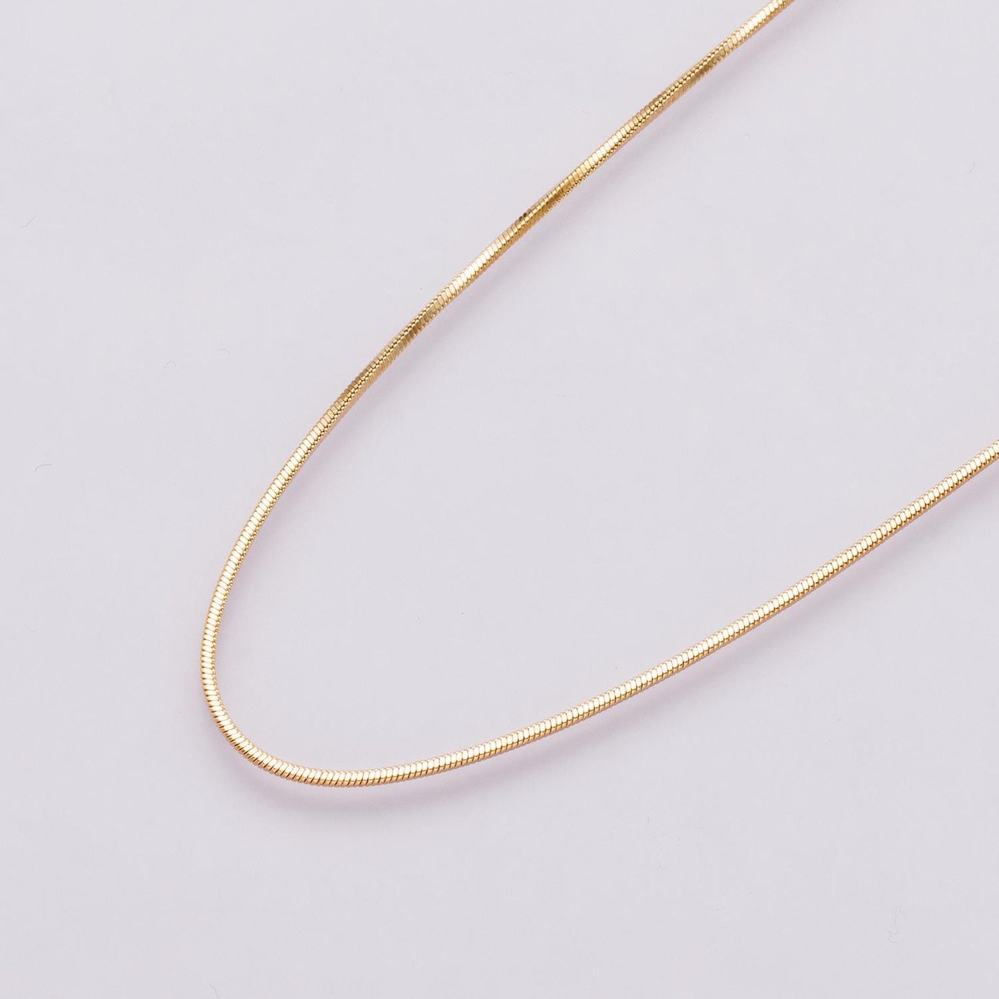 18k Pinky Gold Filled Herringbone Chain Necklace 20 inches Snake Necklace WA-4038
