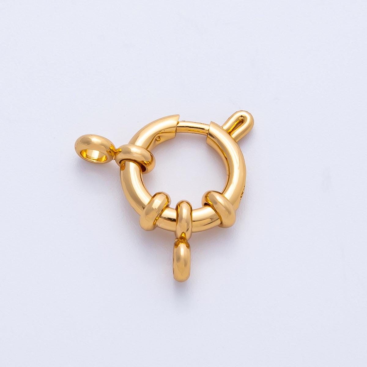 18k gold filled 21.6mm double loop sailor clasps jewelry making closure supply nautical link clasp for necklace bracelet | FINDINGS-00056