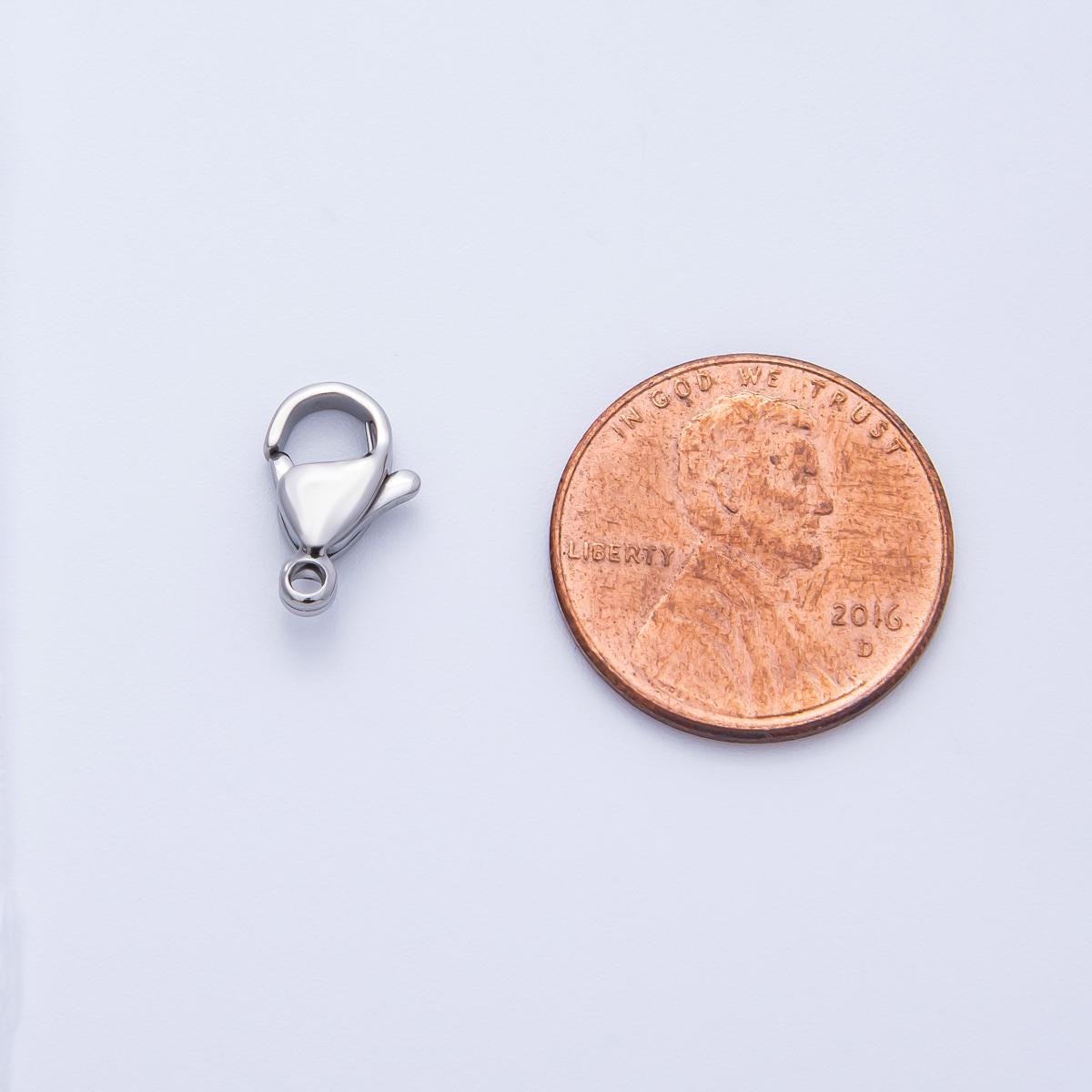 Silver Lobster Clasp 11.8mm Durable Hook Clasp Minimalist Jewelry Making Findings Supply custom Bracelet Necklace Anklet | FINDINGS-00058