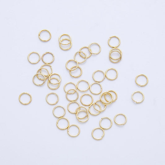 1 Pack 0.4mm x 4mm 16k Gold Filled Jump Ring Connectors for Jewelry Making DIY Supply for custom necklace and bracelet | FINDINGS-00061