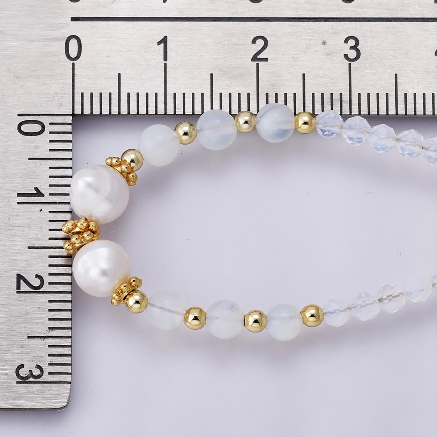 Handmade 24k gold filled Clear Quartz and Freshwater Pearl Necklace 16.5inch Modern Bridal Pearl Jewelry Minimalist Jewelry | WA-04173