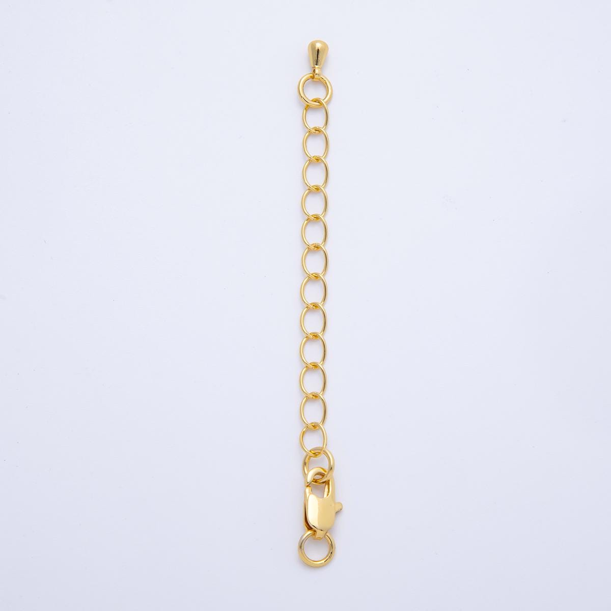 18k gold filled 75mm Necklace Extender Adjustable Extension Chain with Lobster Clasp DIY Jewelry Component for necklace | FINDINGS-00078