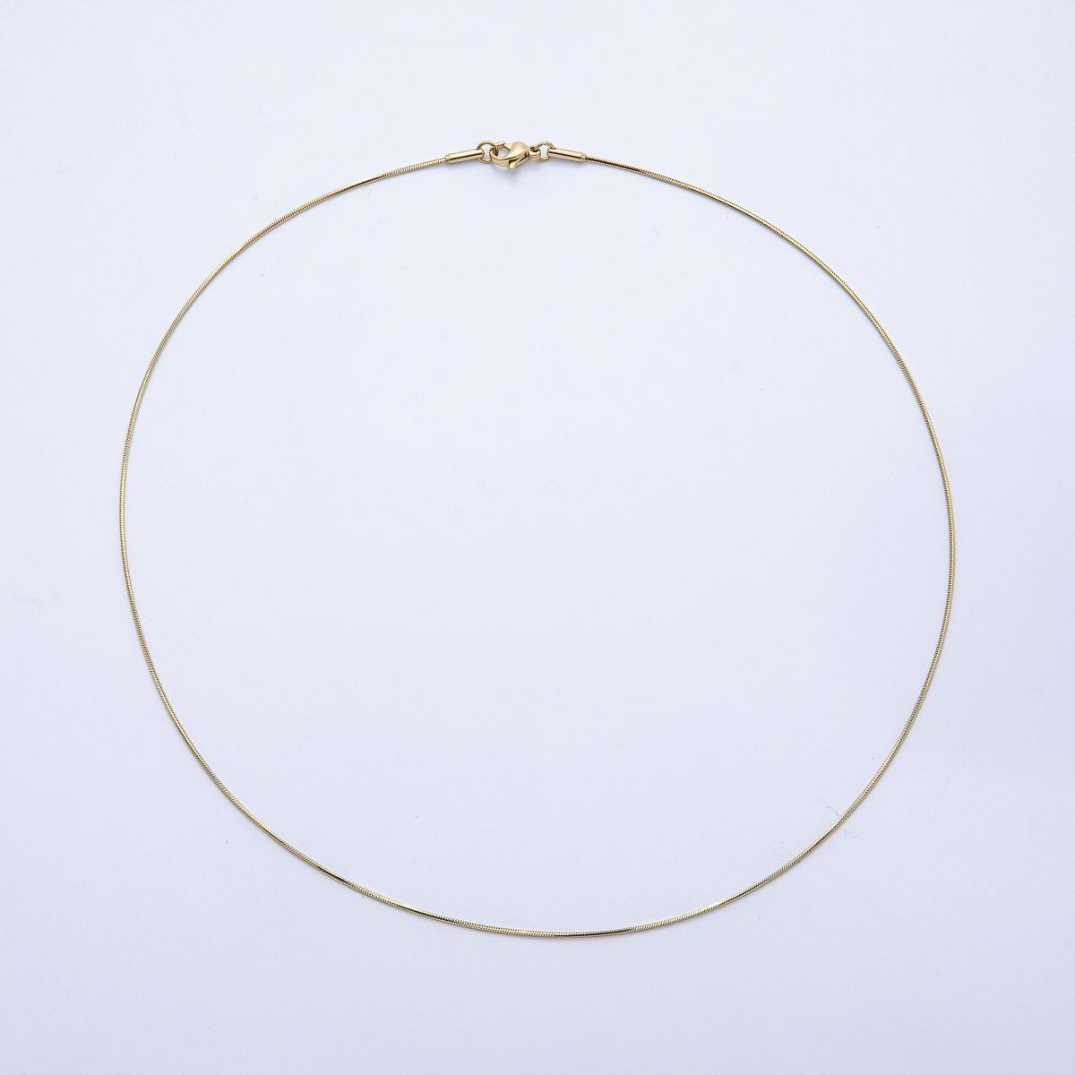 14K Gold Filled Cocoon Necklace Chain, Layer Snake Chain Dainty Necklace, For Pendant Charm Necklace Making 18 inch long WA-4252