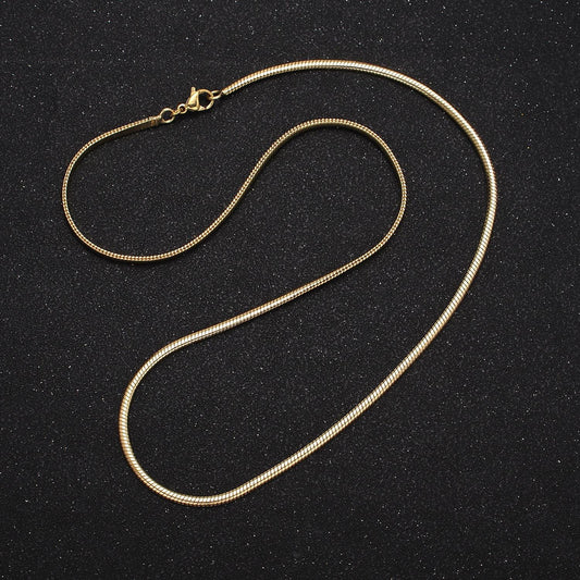 14K Gold Filled 2.2mm Cocoon Snake 18 Inch, 20 Inch Chain Necklace | WA-1880 WA-1881