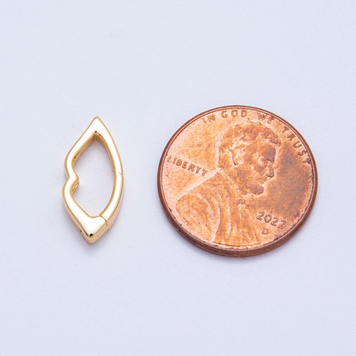 18k Gold Filled Push Door Snap Clasp Elegant Interchangeable Jewelry Connector for Necklaces & DIY Designs | FINDINGS-00119