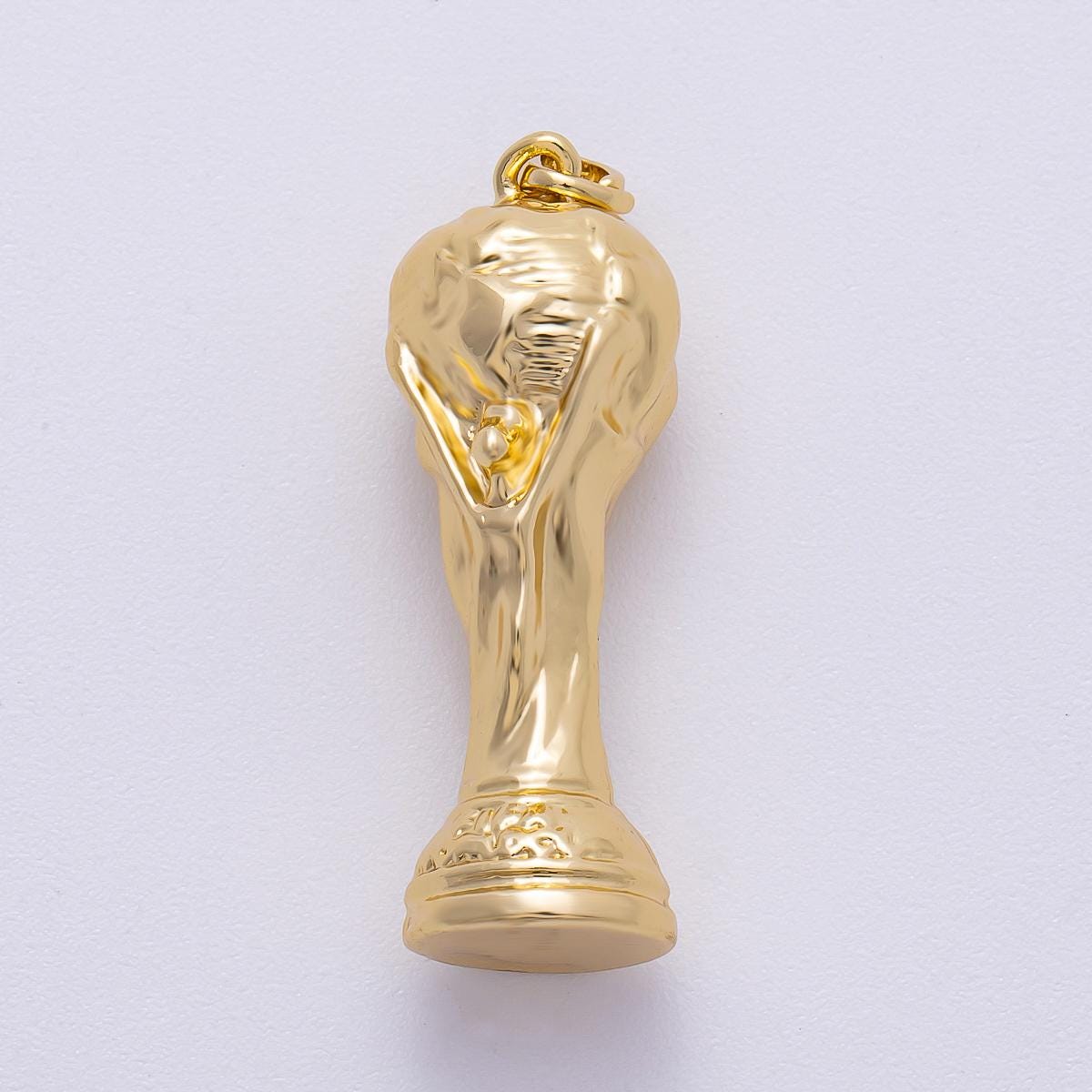 16k gold filled World Cup Trophy Charm 32.7mm Soccer Fan Jewelry Sports Pedant for Necklace or Bracelet Football Lovers Gift | CHARMS-00492
