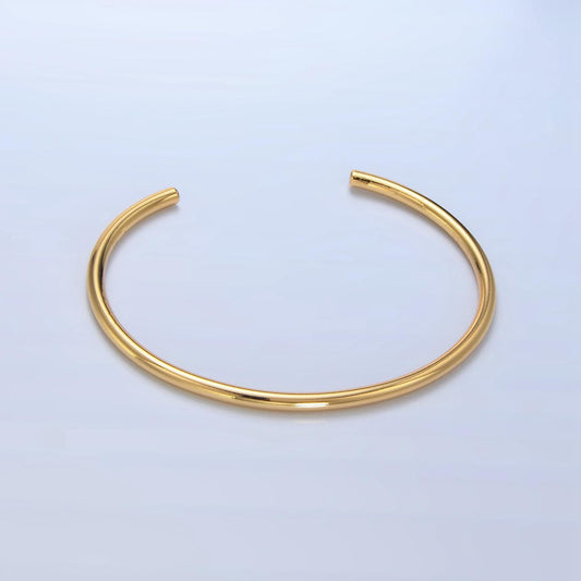 24k Gold Filled Bracelet Cuff Classic Minimalist Bracelet WA-2632