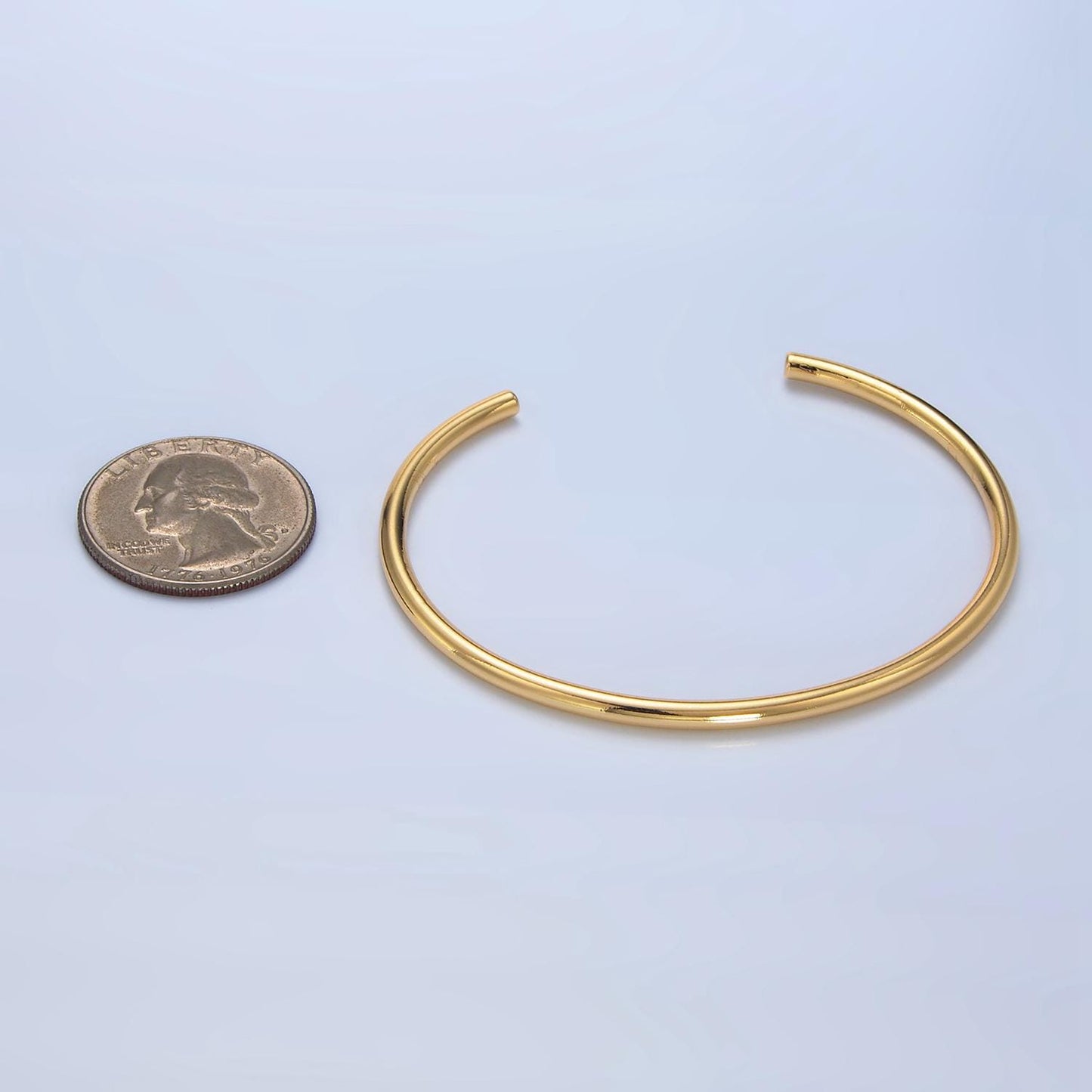 24k Gold Filled Bracelet Cuff Classic Minimalist Bracelet WA-2632