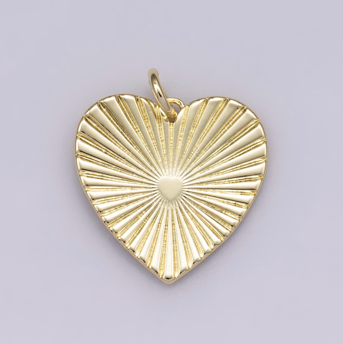 14k Gold Filled Heart Burst Charm Sunburst Love Charm for Necklace Bracelet Dainty Medallion DIY Jewelry Supply | CHARMS-00479