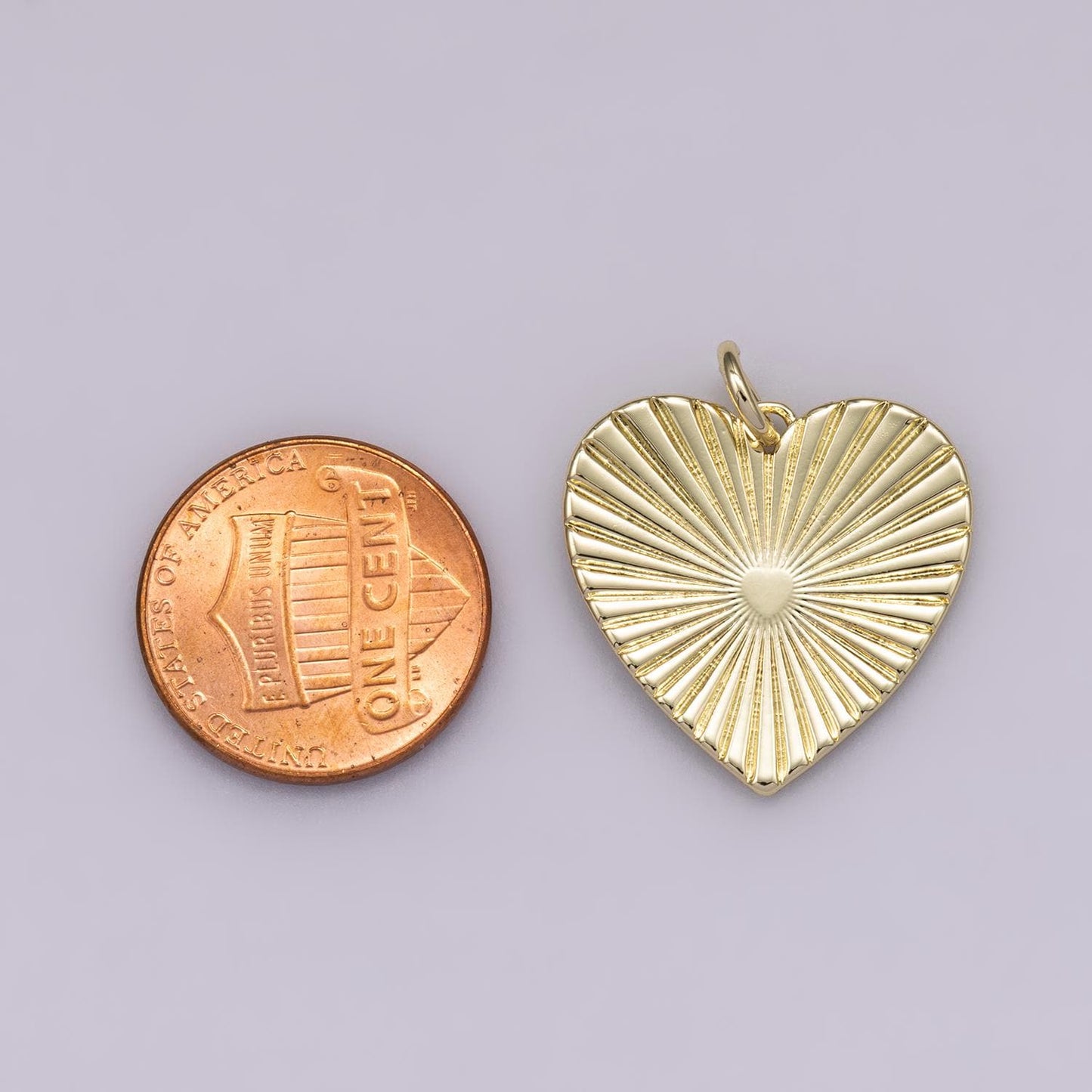 14k Gold Filled Heart Burst Charm Sunburst Love Charm for Necklace Bracelet Dainty Medallion DIY Jewelry Supply | CHARMS-00479