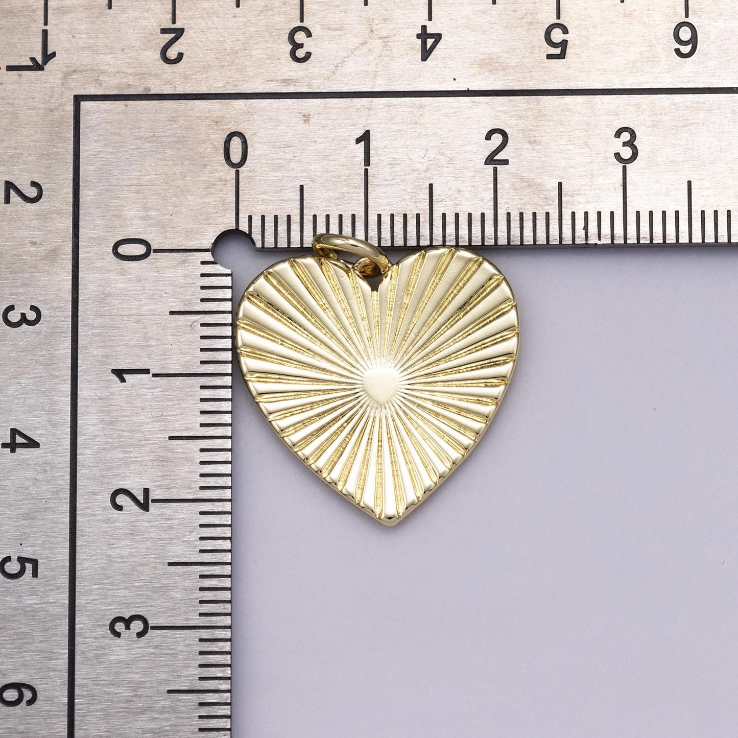 14k Gold Filled Heart Burst Charm Sunburst Love Charm for Necklace Bracelet Dainty Medallion DIY Jewelry Supply | CHARMS-00479