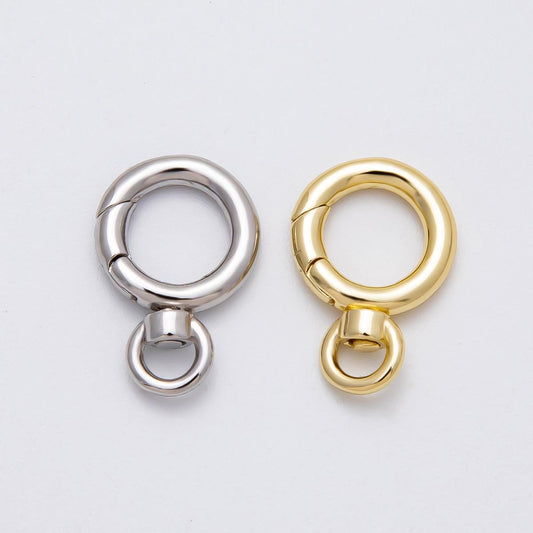Dainty Clasp wholesale swivel push spring ring 16k gold Filled for Bag Charm Jewelry Making Supply Findings-00140