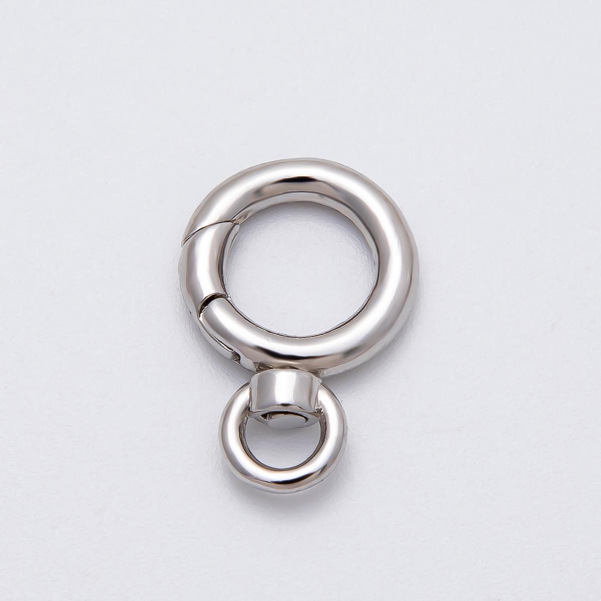 Dainty Clasp wholesale swivel push spring ring 16k gold Filled for Bag Charm Jewelry Making Supply Findings-00140