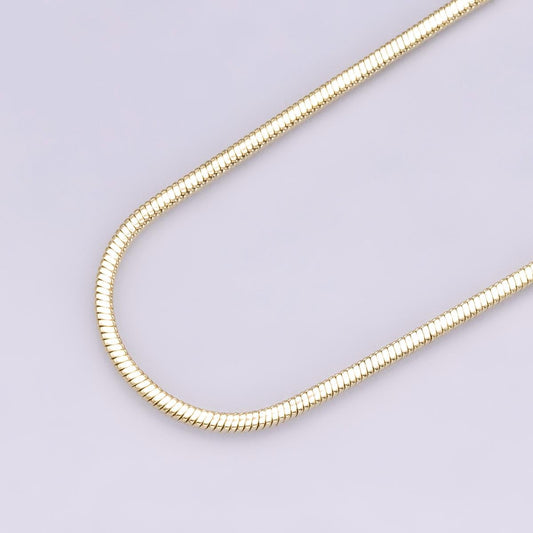 14k Gold Filled thin mini round snake herringbone chain necklaces 1mm waterproof gold jewelry minimalist layered necklace 20 inch WA-4286