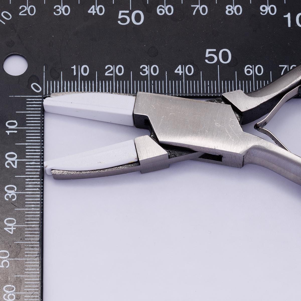 Basic Flat Nose Pliers, Jewelry Making Tools Blue Ergonomic Grip Handles Return Leaf Spring SP-056