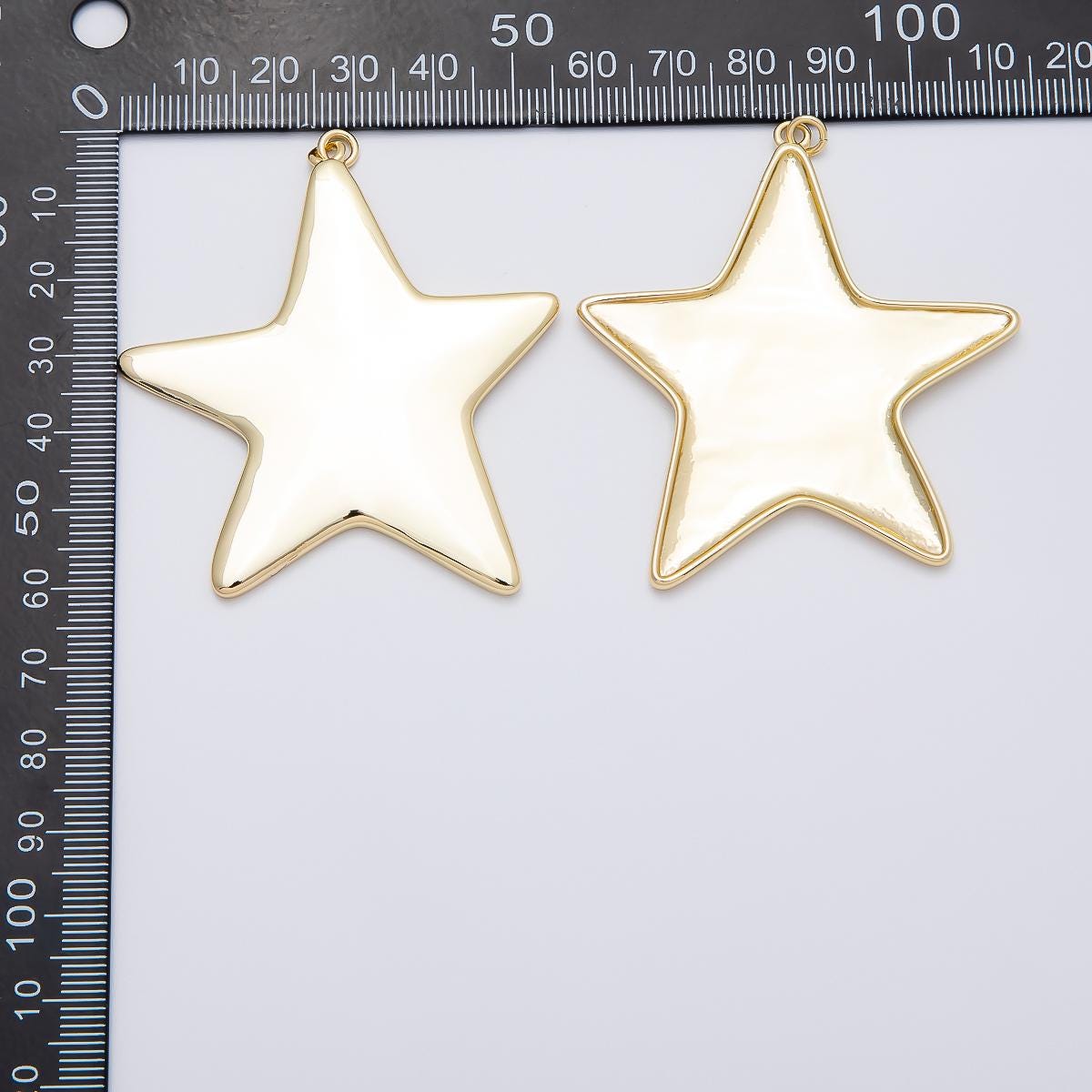 16k Gold Filled 62.7mm Star Charm 3D Celestial Jewelry Pendant for Necklace Minimalist Statement Gift DIY Supply Finding | CHARMS-00482