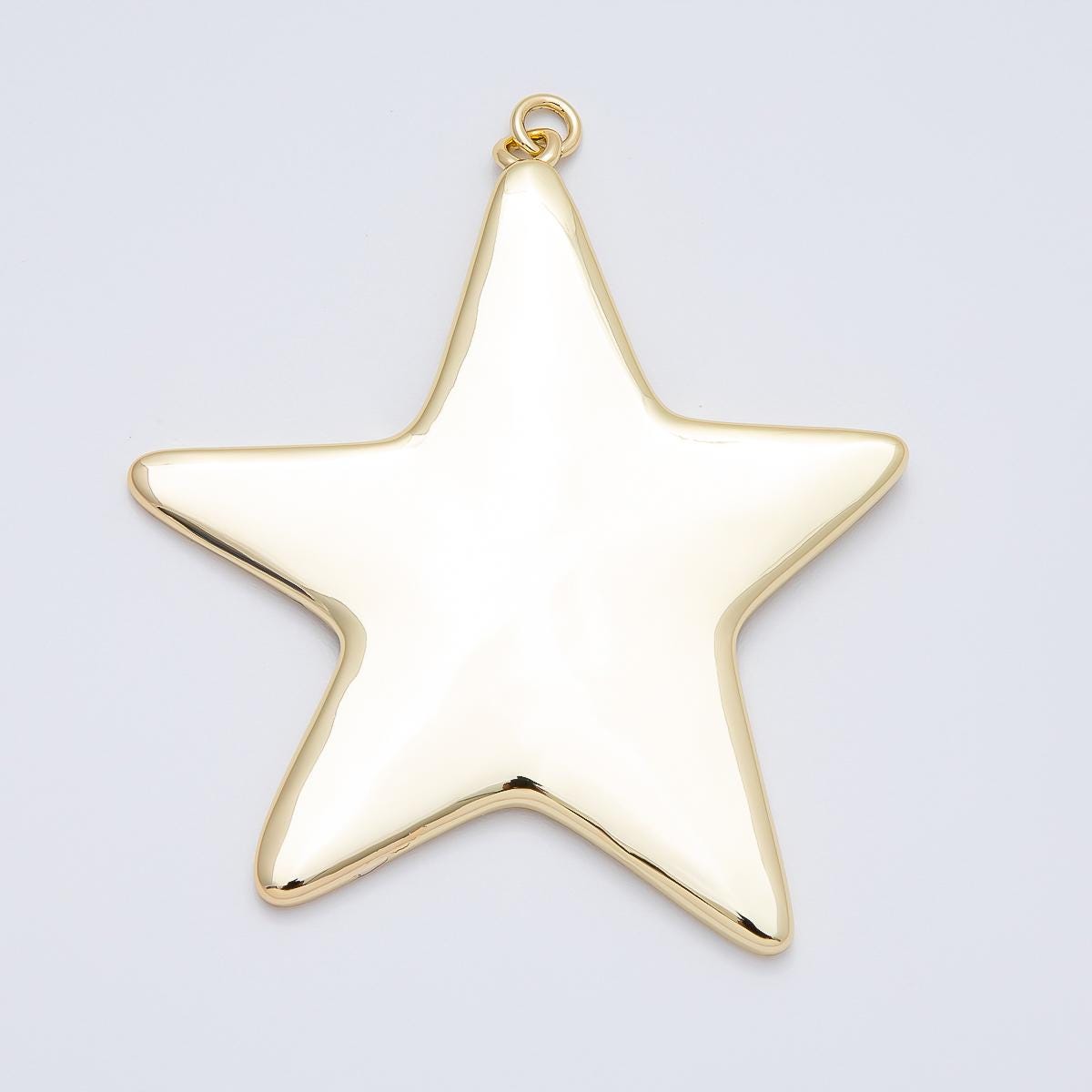 16k Gold Filled 62.7mm Star Charm 3D Celestial Jewelry Pendant for Necklace Minimalist Statement Gift DIY Supply Finding | CHARMS-00482