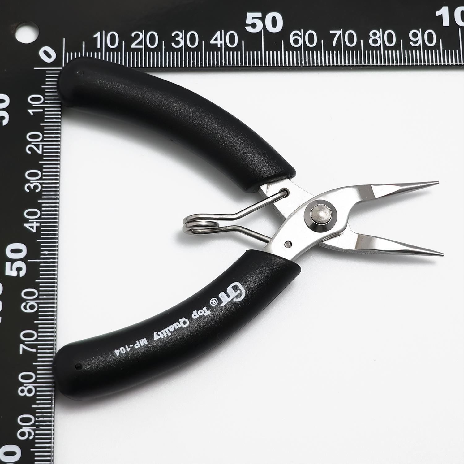 Chain Nose Pliers Jewelry Making Tools Black Ergonomic Grip Handles SP-032