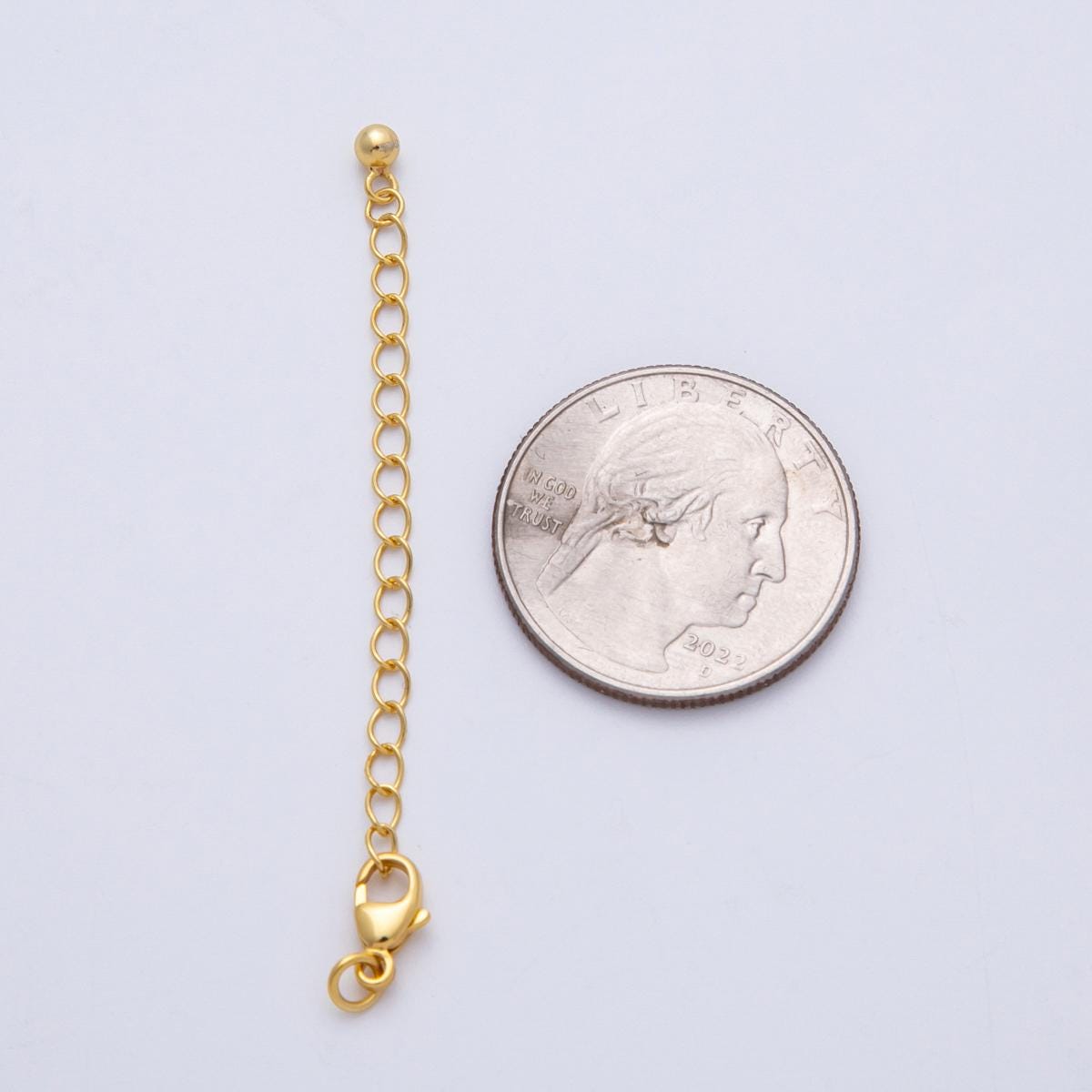 S925 Sterling Silver 2.5mm Minimalist Lobster Clasps 2.5 Inch Extender Ball Closure Findings Adjustable Jewelry for necklace | SL-00712