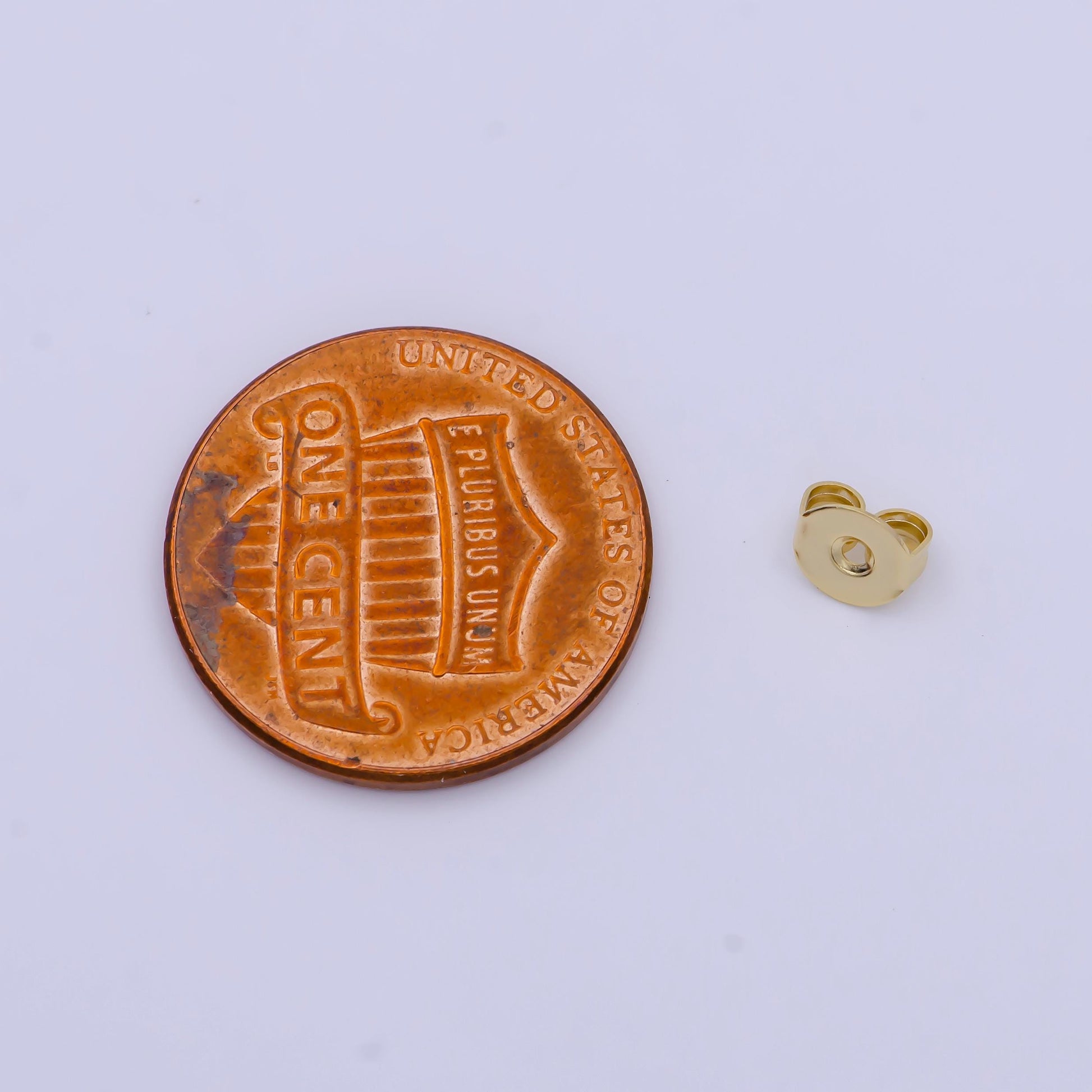 20 Pieces Gold 3mm, 5mm Minimalist Double Loop Butterfly Earring Backings Jewelry Supply | SP-1557 SP-1558