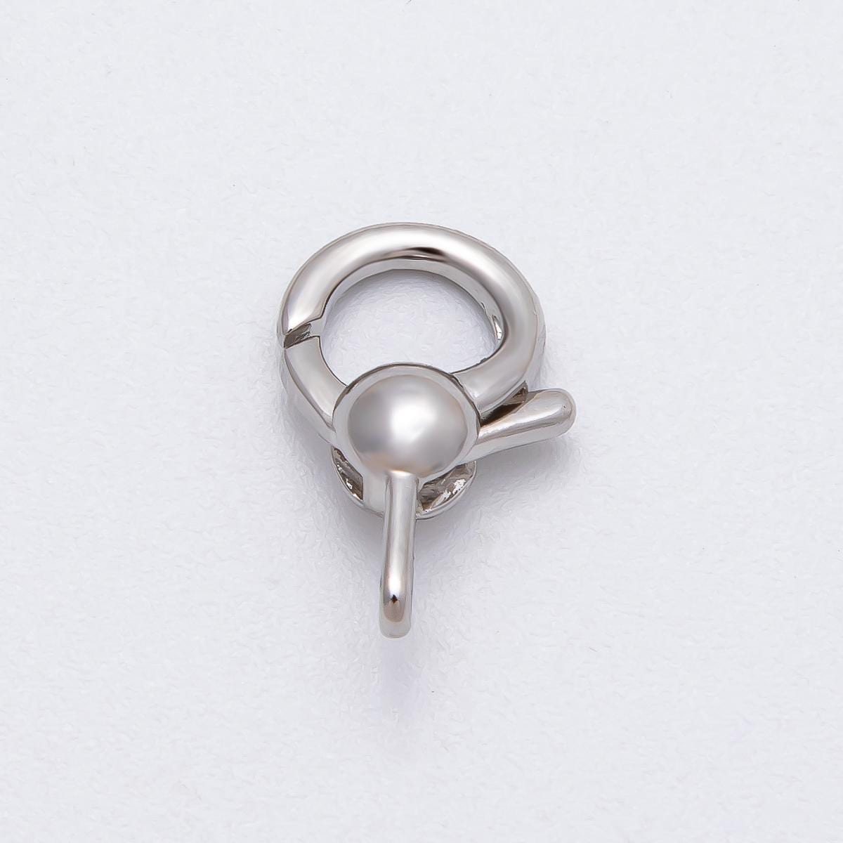 16K Gold Filled 16.5mm Round Lobster Claw Clasps Findings in Gold & Silver Modern Chunky Connector Charm Holder DIY Supply | Findings-00148