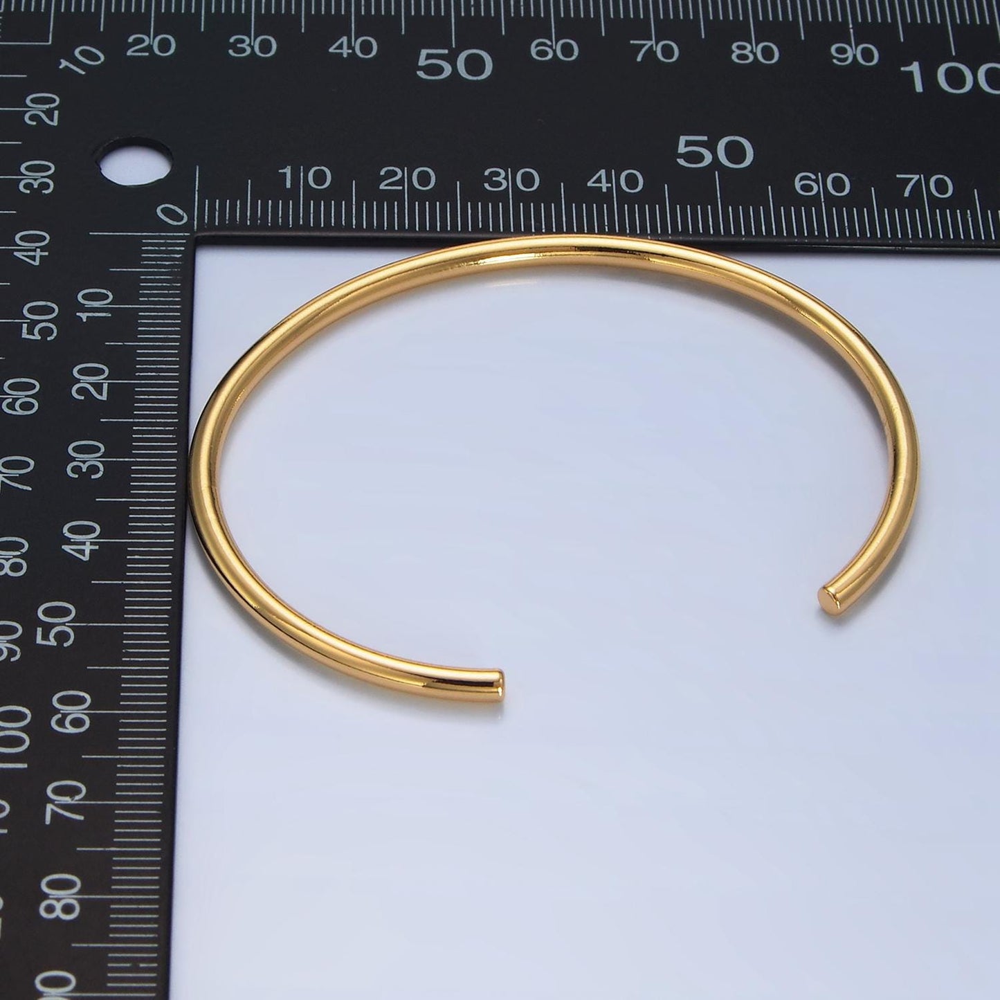 24k Gold Filled Bracelet Cuff Classic Minimalist Bracelet WA-2632