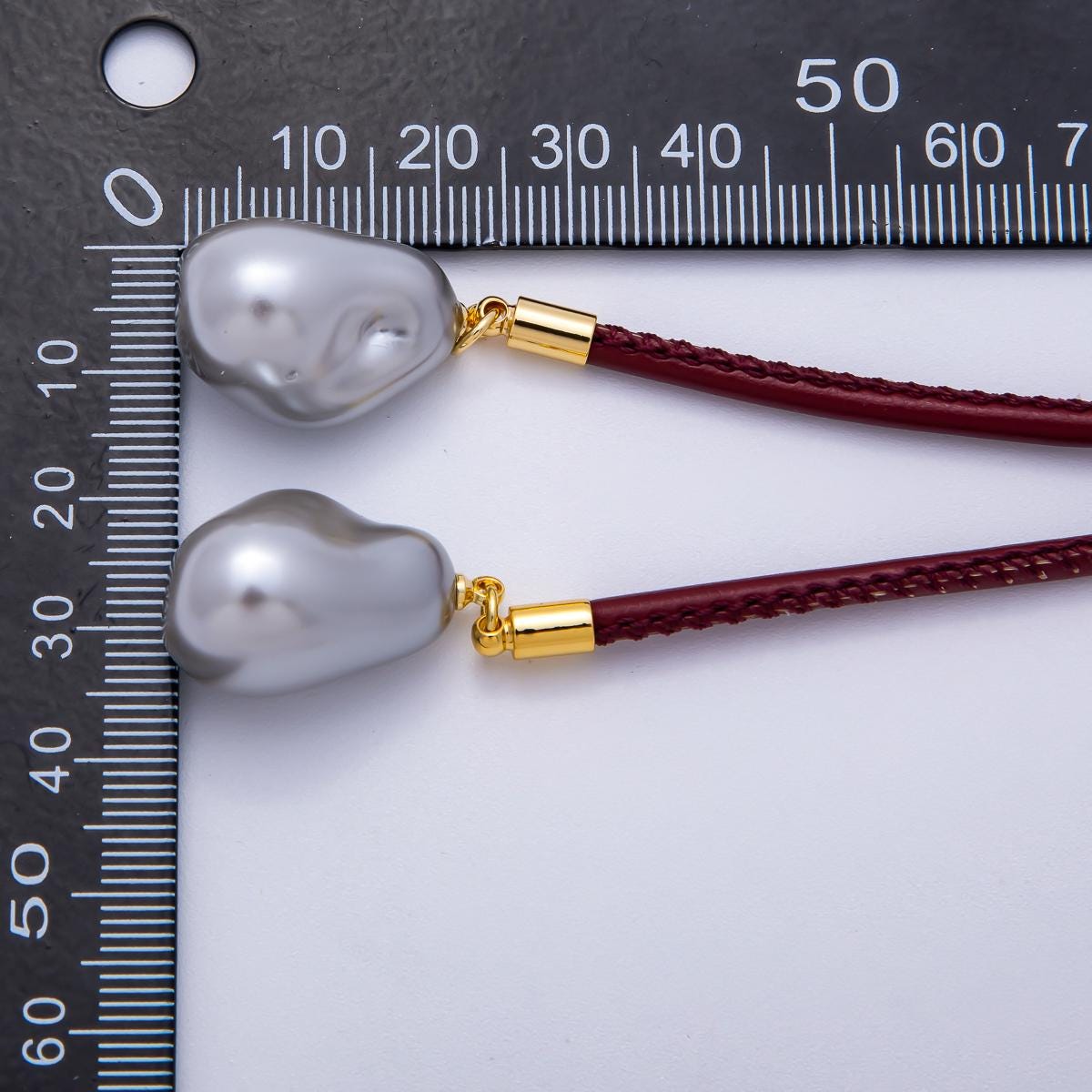 Dainty Soft Leather feel Lariat Knot Tied Necklace for Cord Necklace Supply | WA-4369