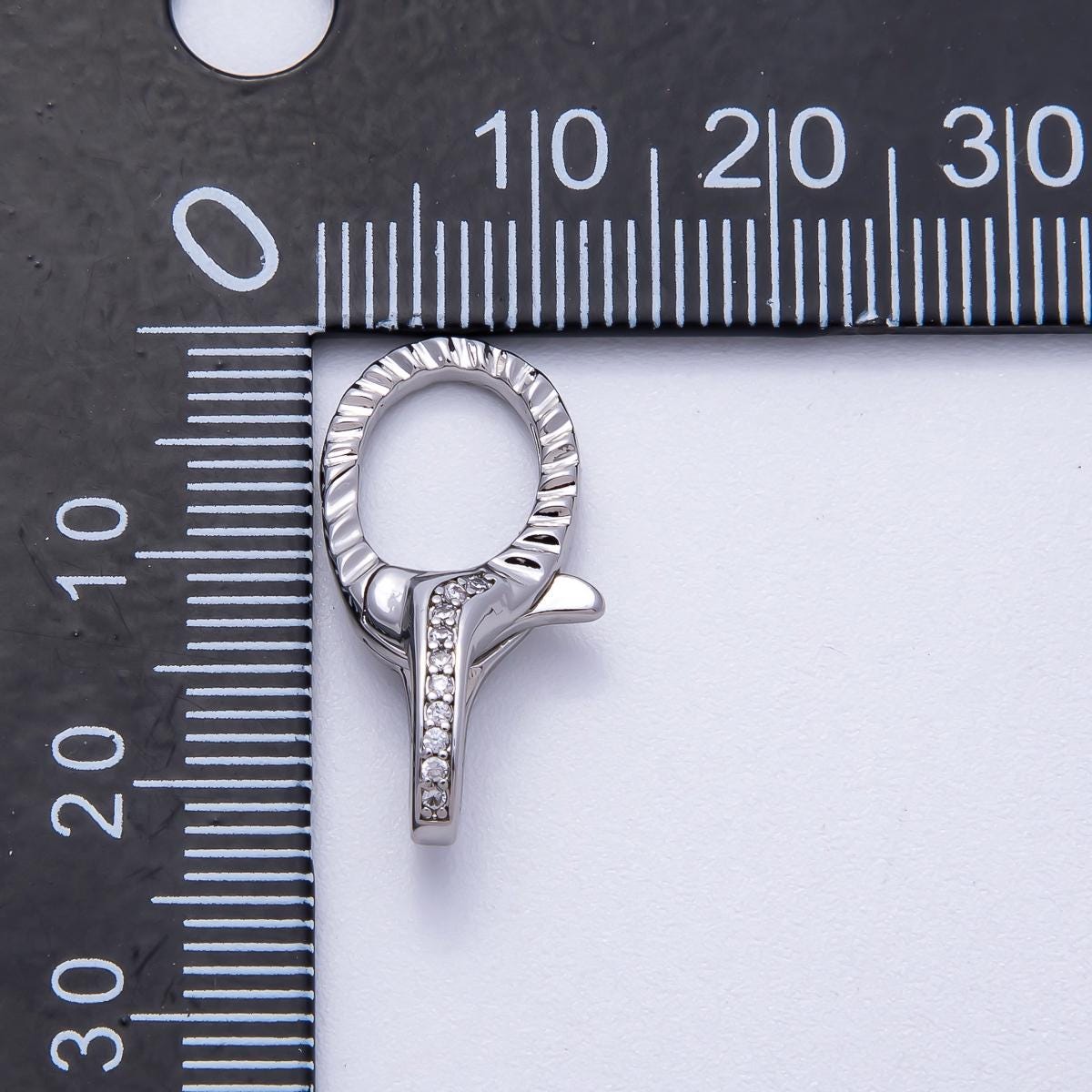 18K Gold Filled Textured Round Lobster Clasps Minimalist End Clasp for DIY Jewelry Findings-00160