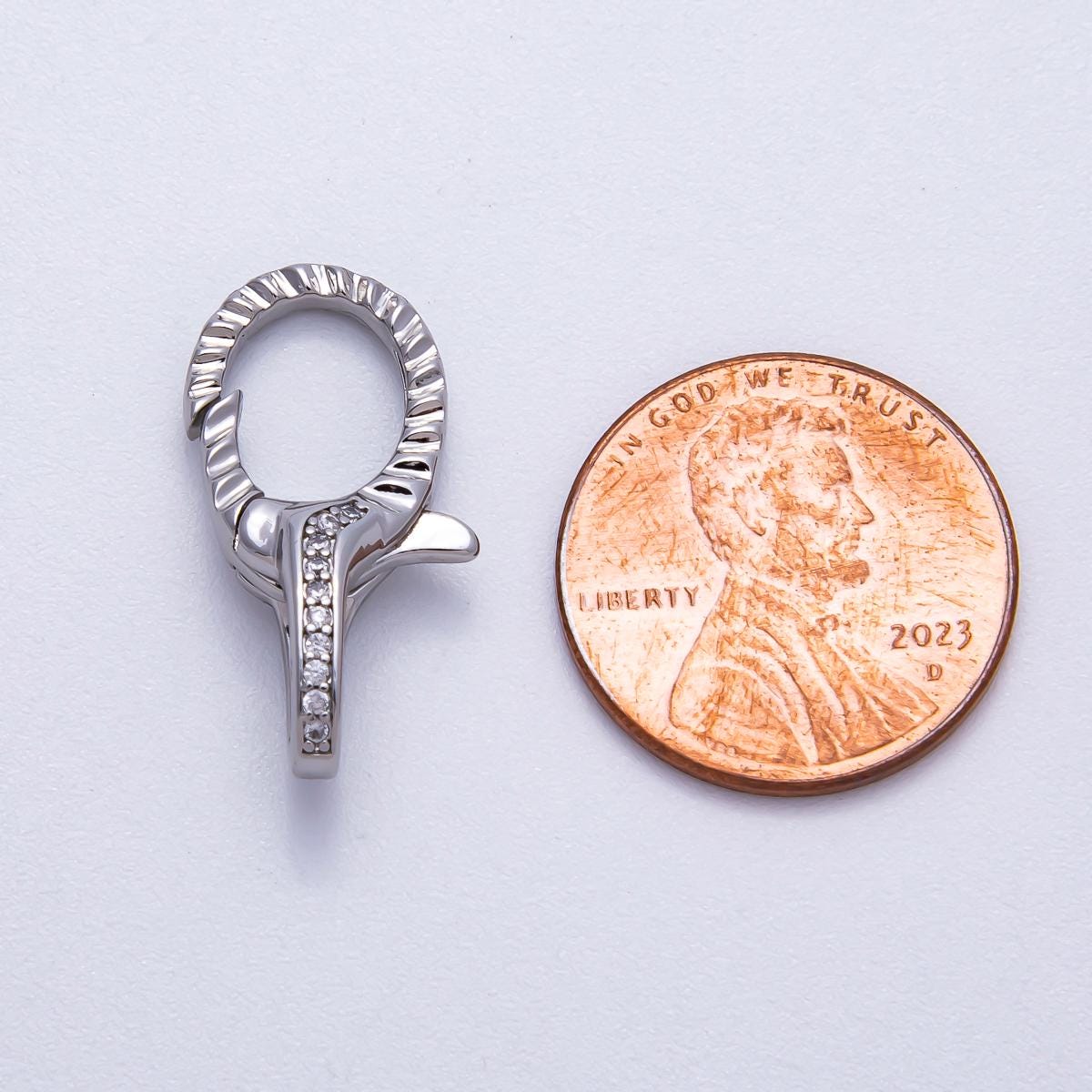 18K Gold Filled Textured Round Lobster Clasps Minimalist End Clasp for DIY Jewelry Findings-00160