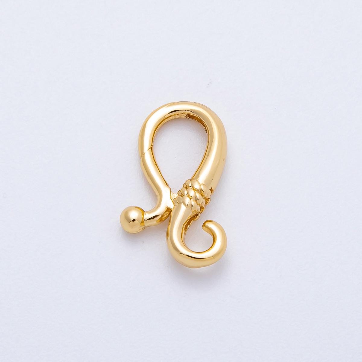 14k gold filled 16.55mm curved tied s-hook clasps closure jewelry supply FINDINGS-161