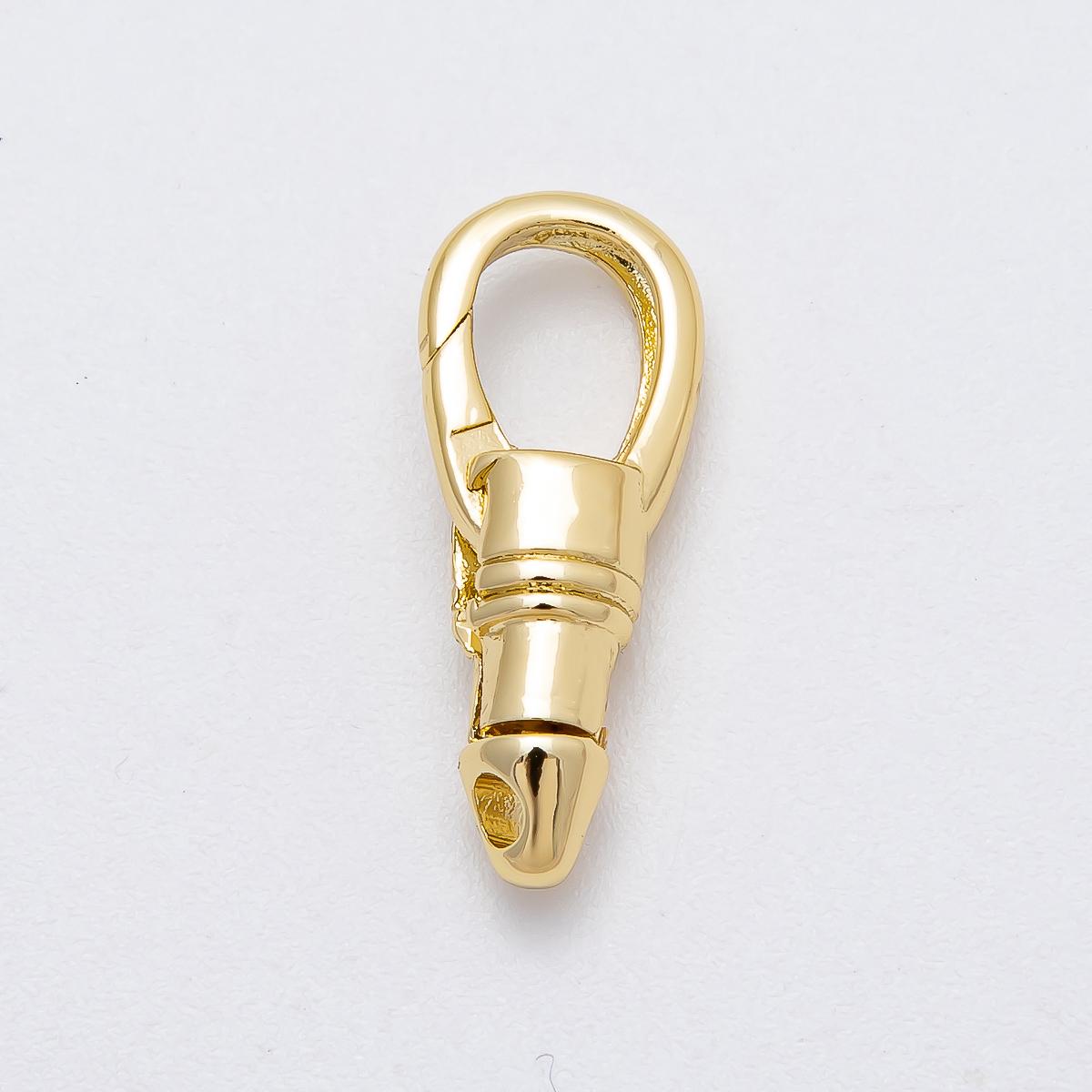 16k gold filled lobster swivel clasps, 22.4mm x 8.8mm clasps in gold silver color Findings-00144